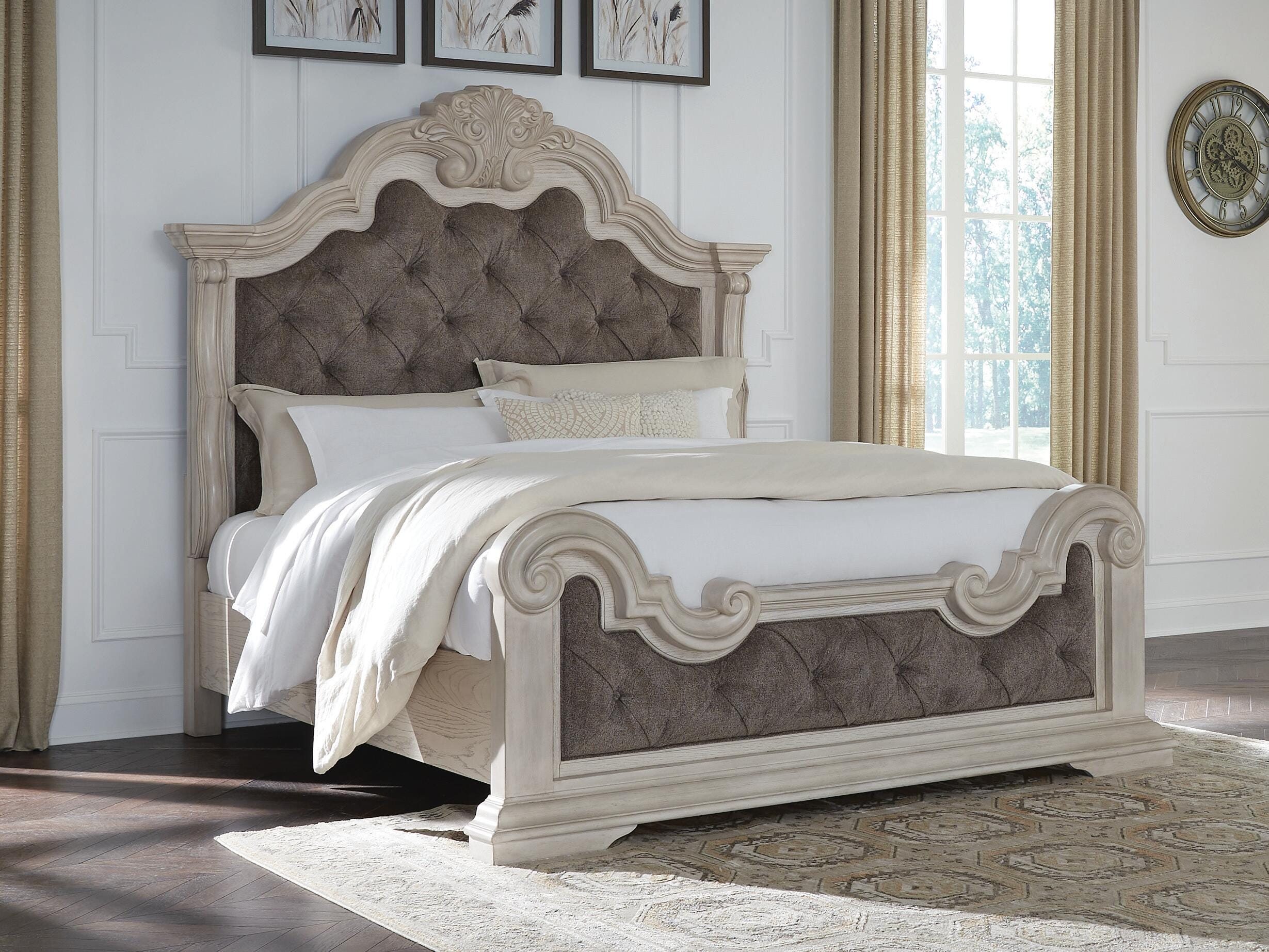 Andonhall King Upholstered Panel Bed - image 1