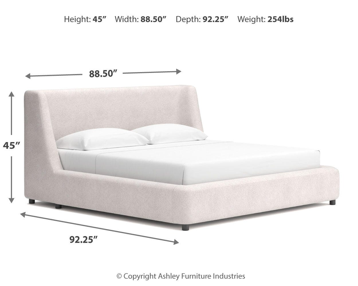 Neo King Upholstered Platform Bed - image 8