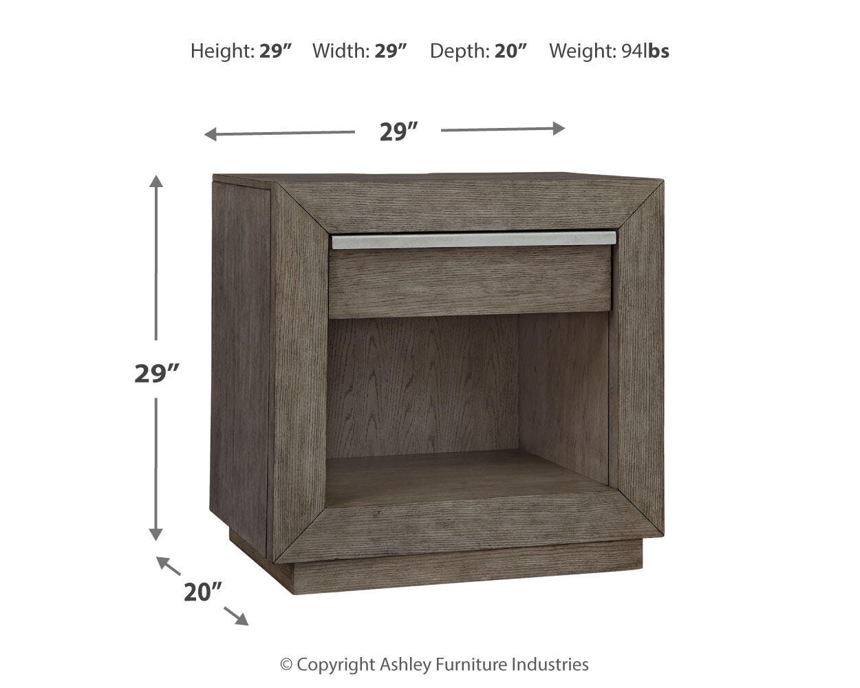 Anibecca Nightstand, , large