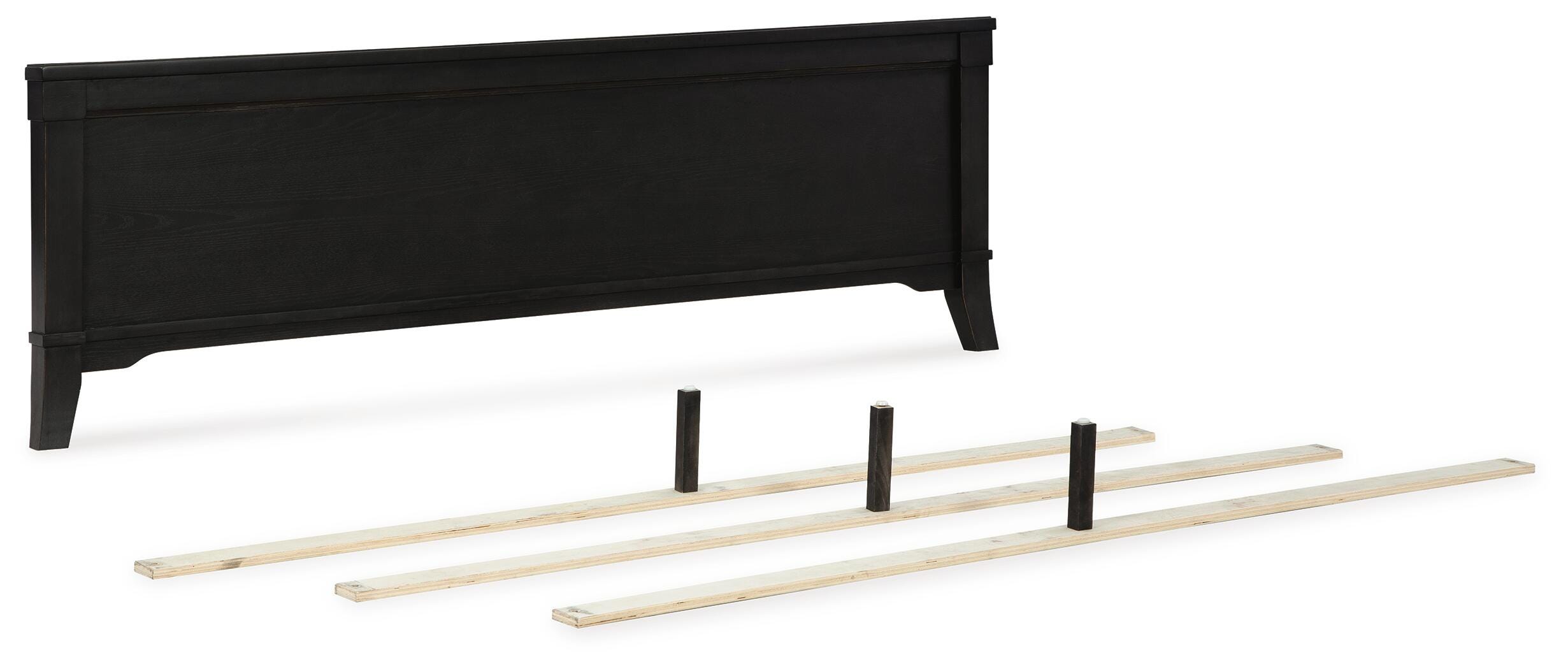 Pie de cama del panel Queen Welltern con listones - image 1