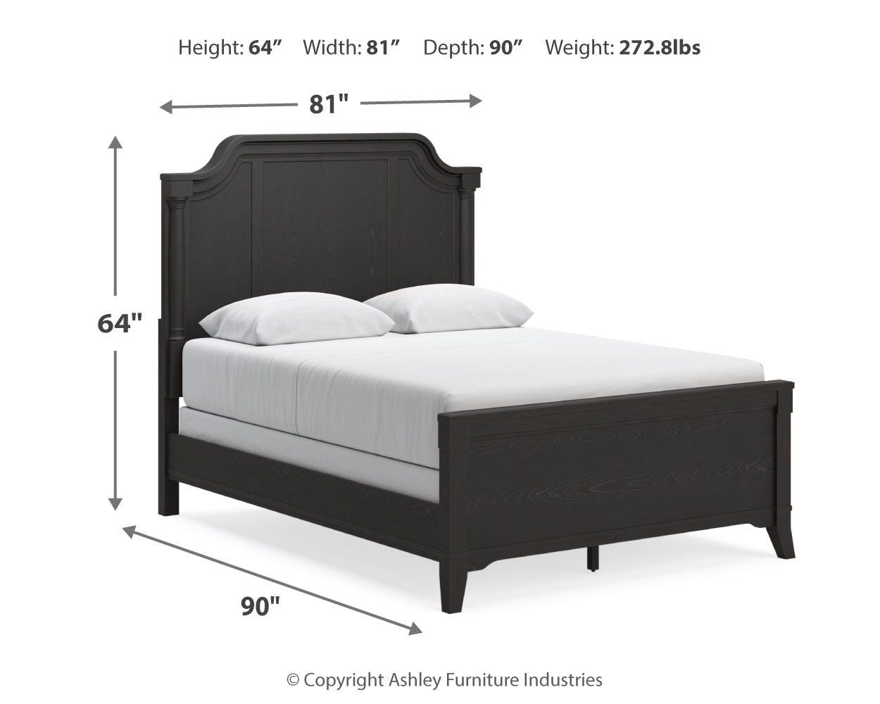 Cama King, cómoda y espejo Welltern - image 16