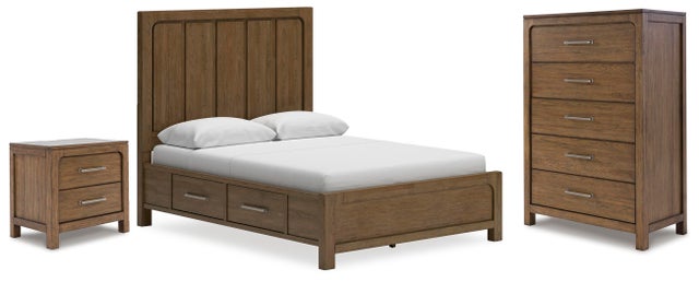 Cabalynn Queen Panel Bed with Chest and Nightstand