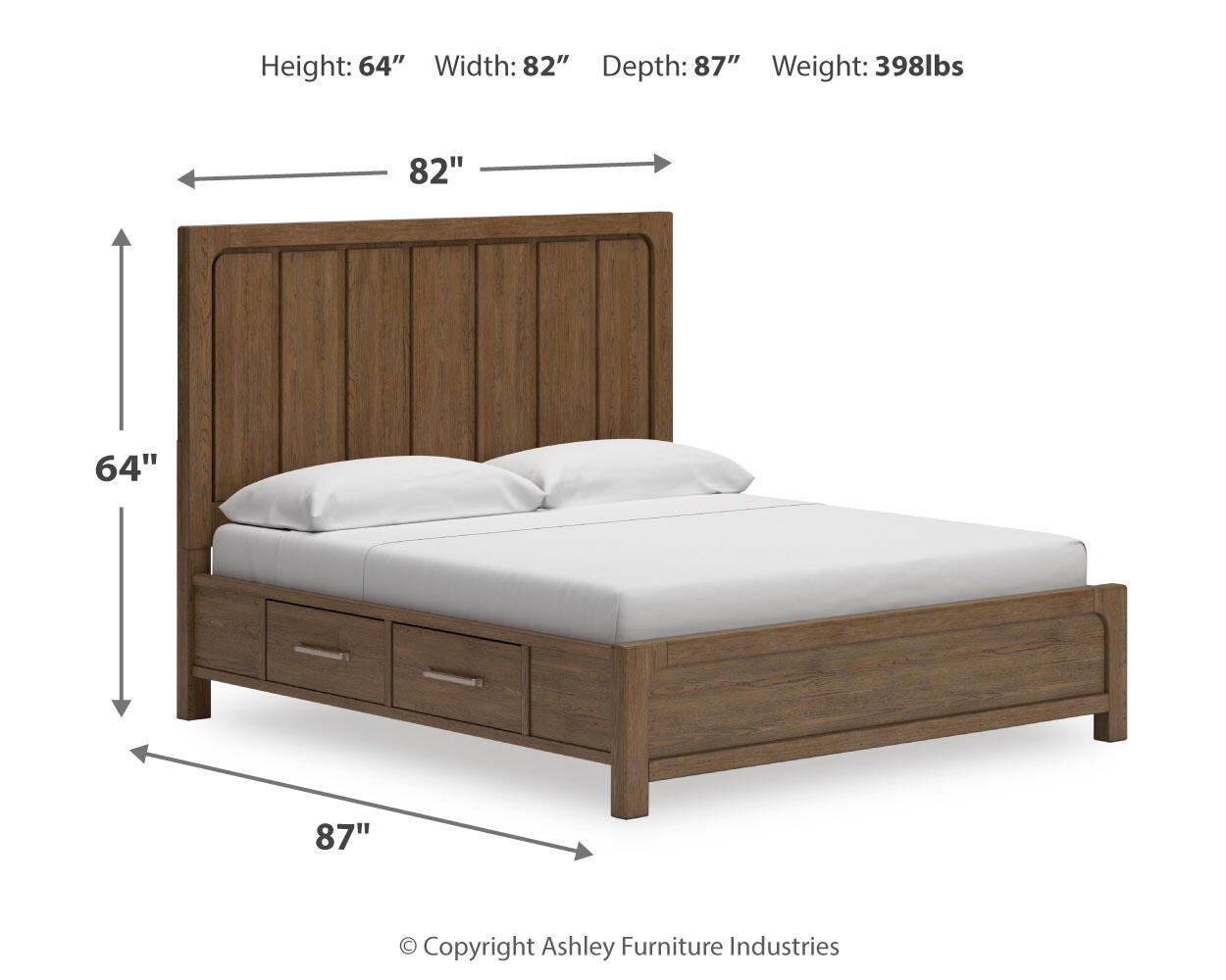 Cabalynn King Panel Bed with Storage - image 10