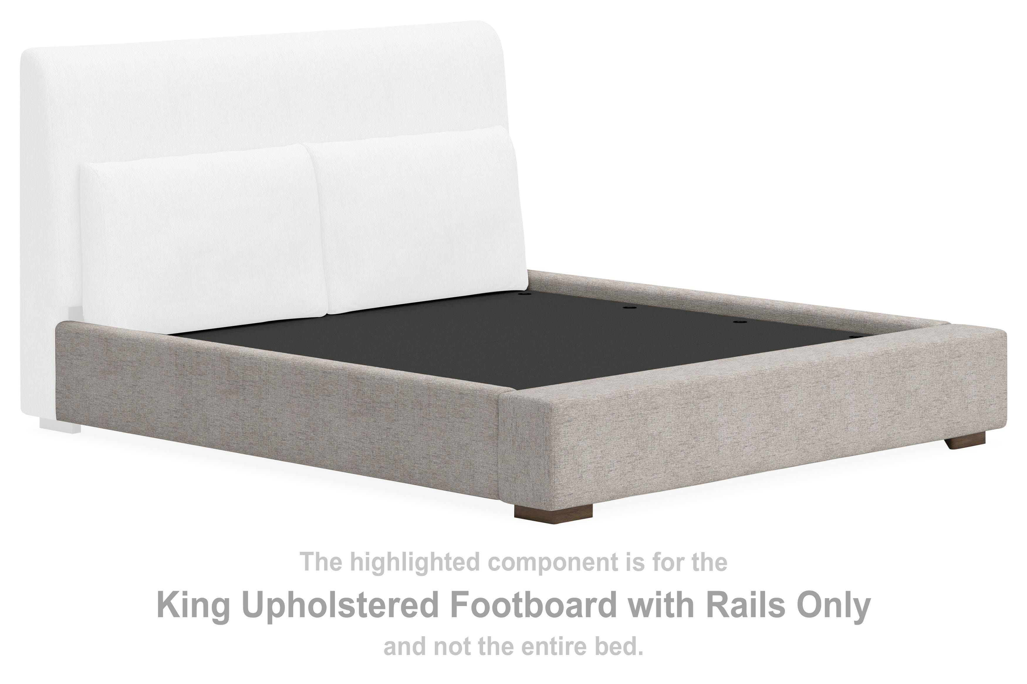 Cabalynn King Upholstered Footboard with Rails