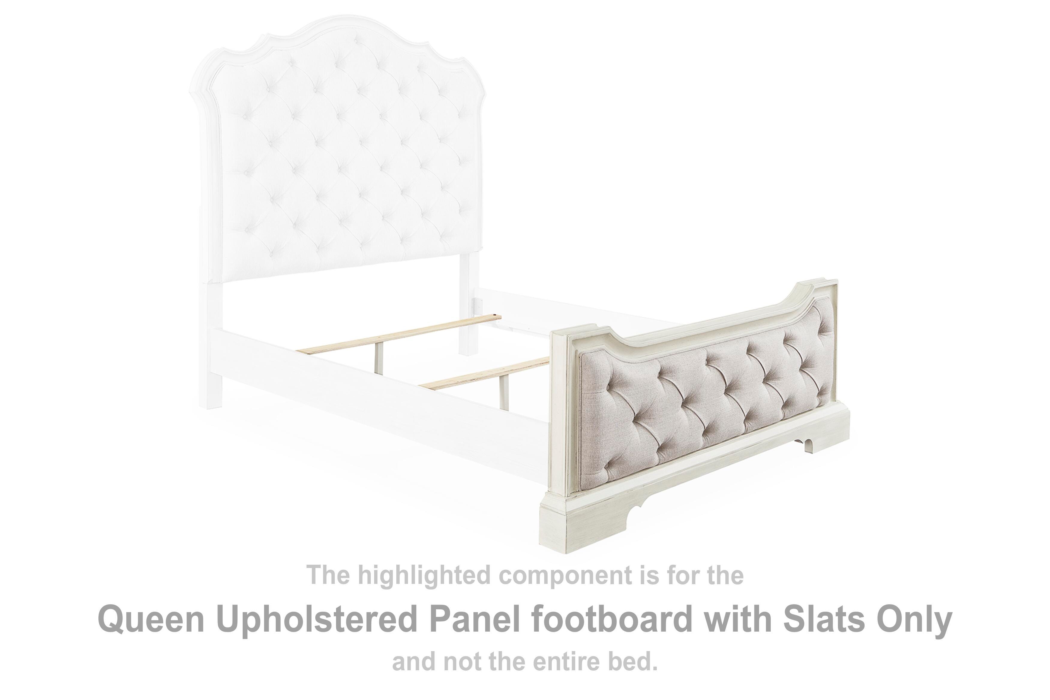 Arlendyne Queen Upholstered Panel footboard with Slats - image 2