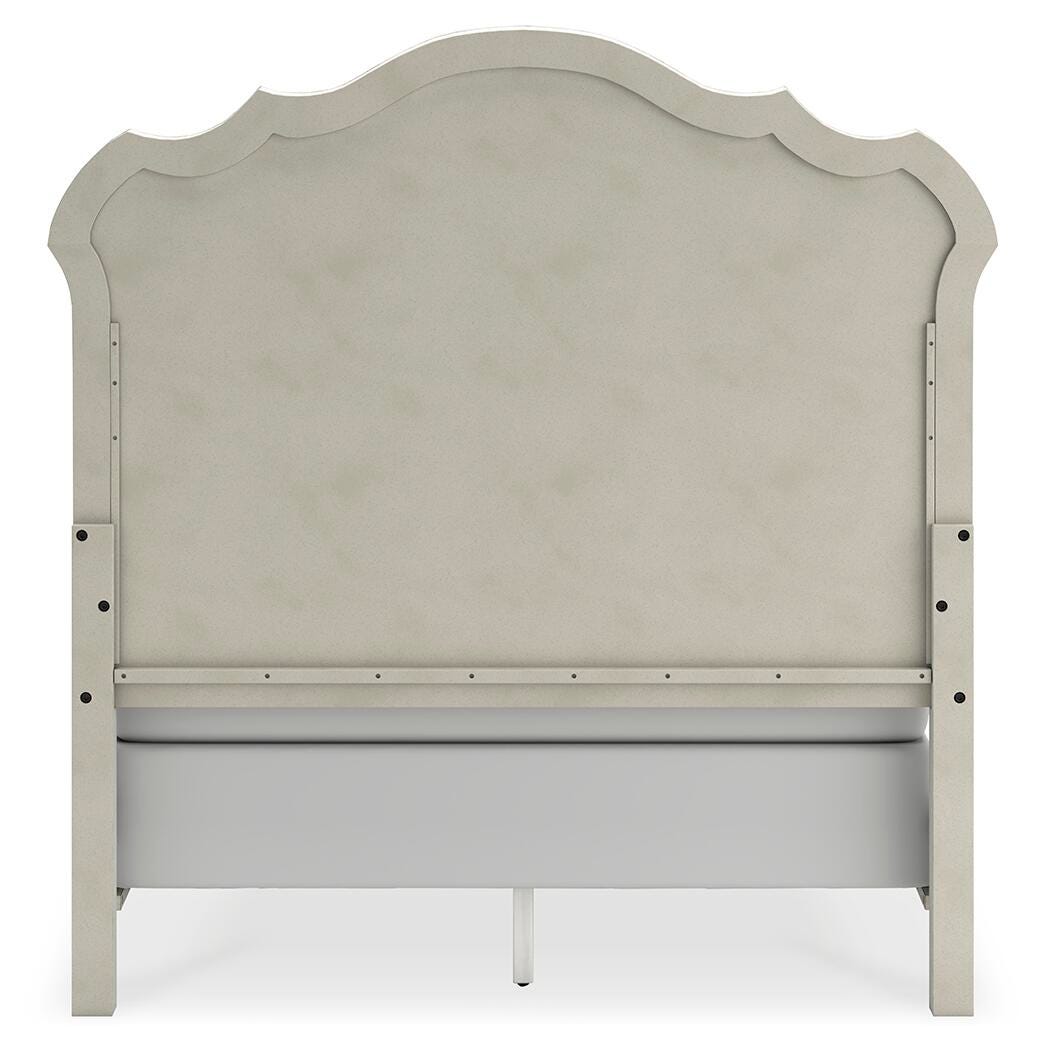 Cama de matrimonio Arlendyne tapizada, tocador y espejo - image 14