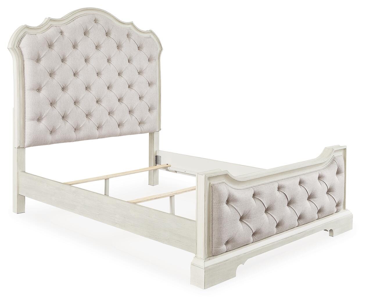Arlendyne Queen Upholstered Panel Bed and 2 Nightstands - image 4
