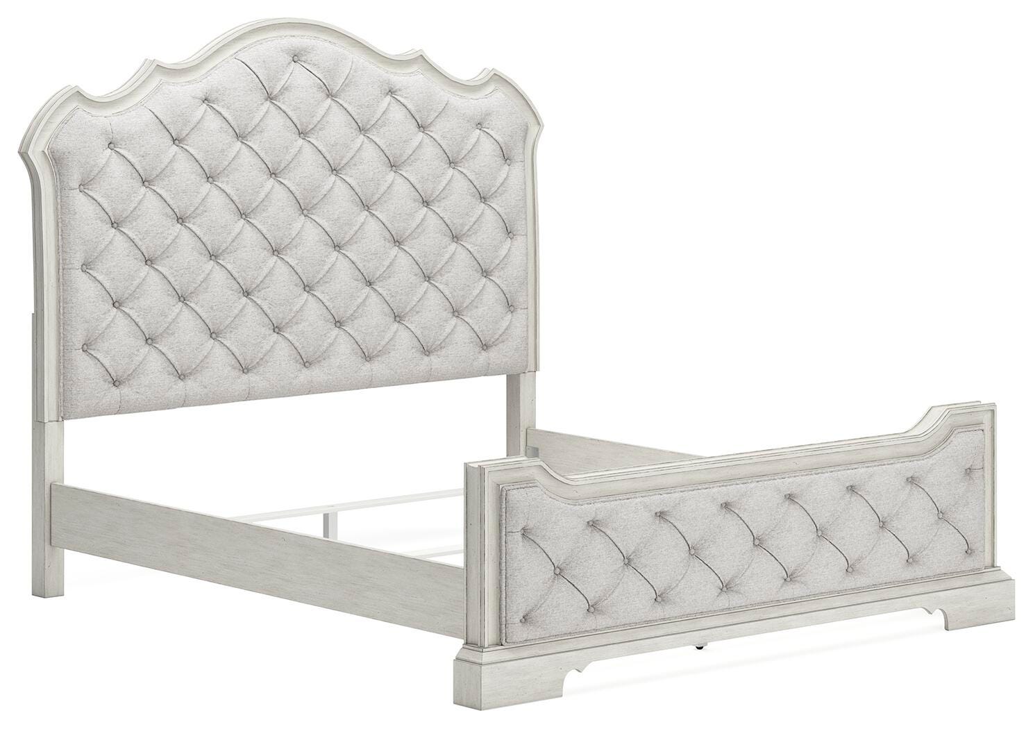 Cama tapizada, tocador y espejo Arlendyne California King - image 10