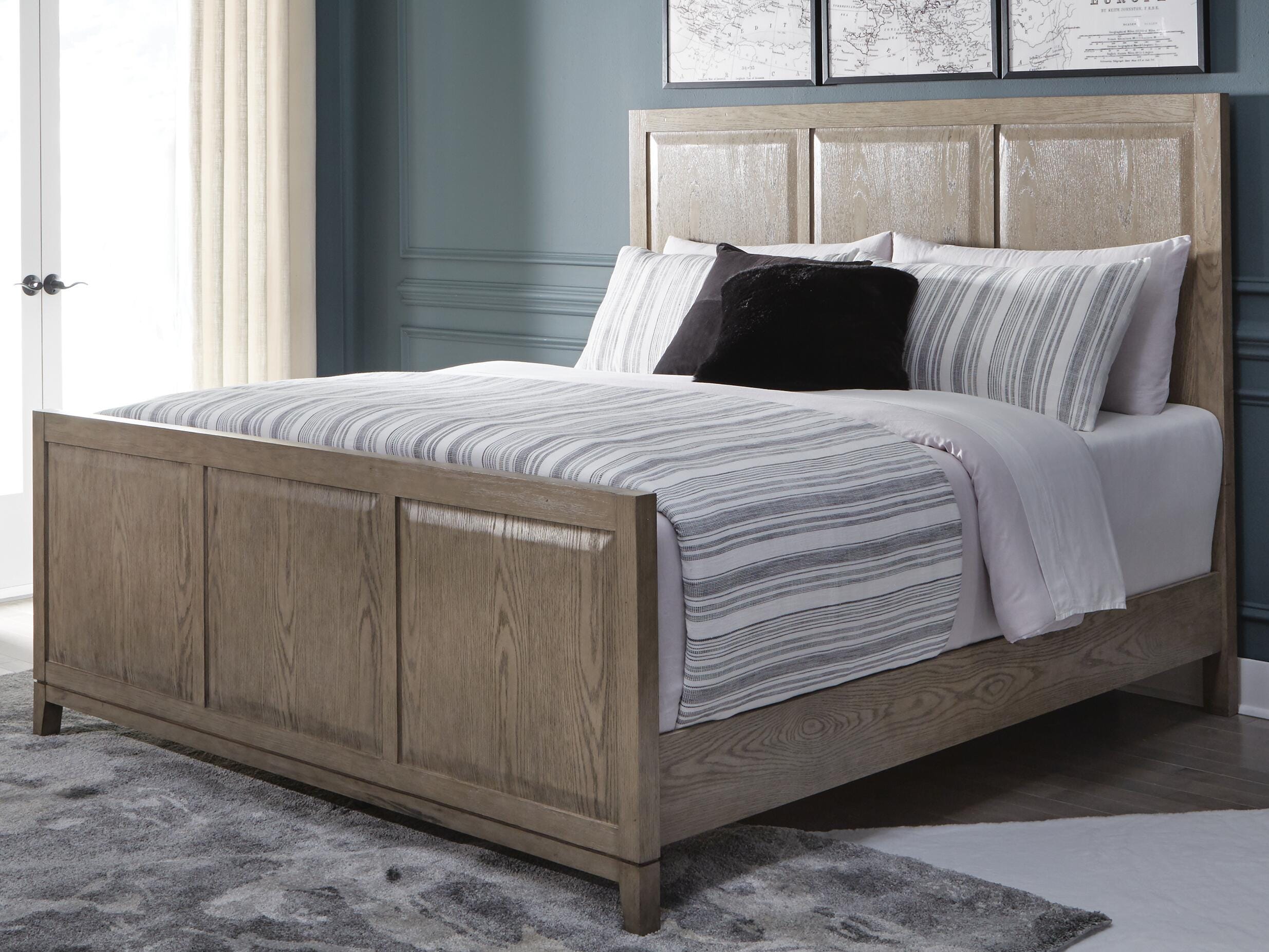 Chrestner Queen Panel Bed, Gray, rollover