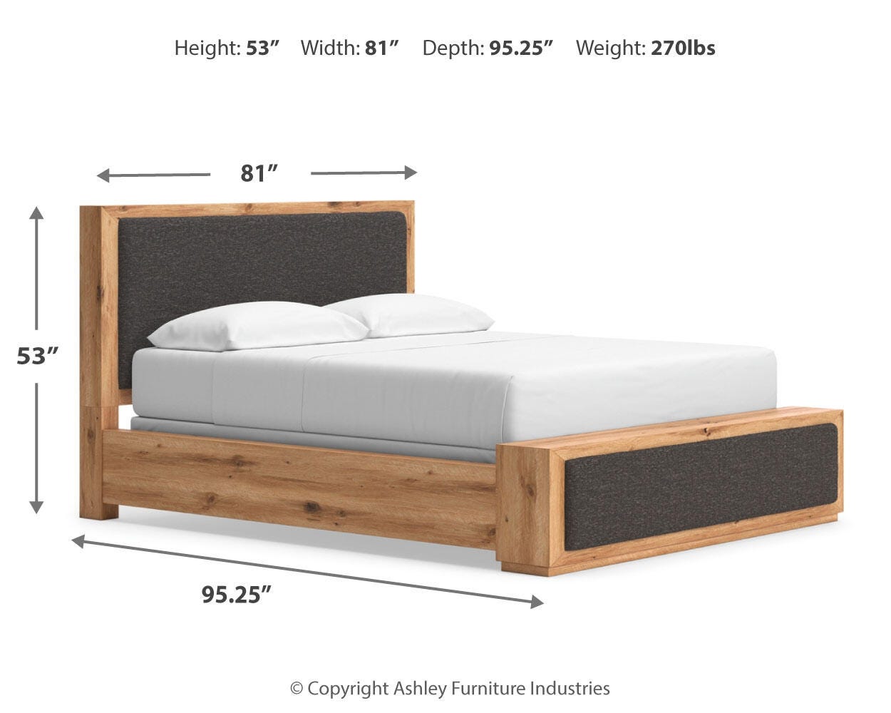 Bracken California King Upholstered Panel Bed - image 9