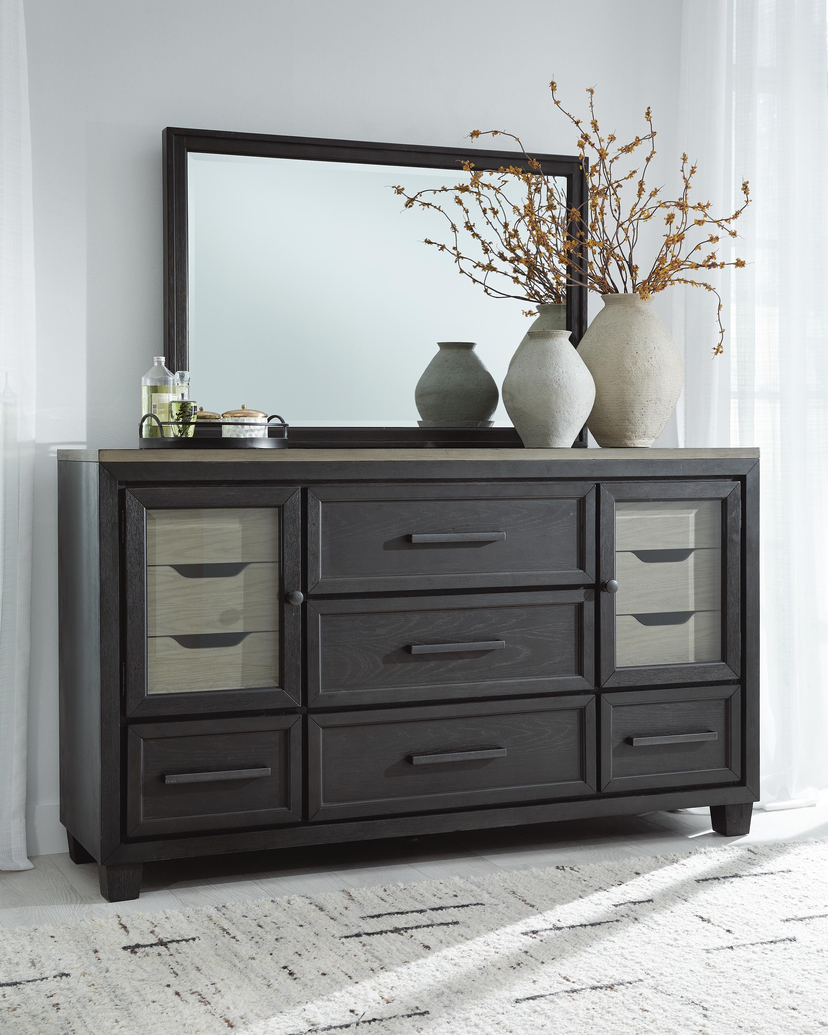 Foyland Queen Panel Storage Bed, Dresser and Mirror - image 9