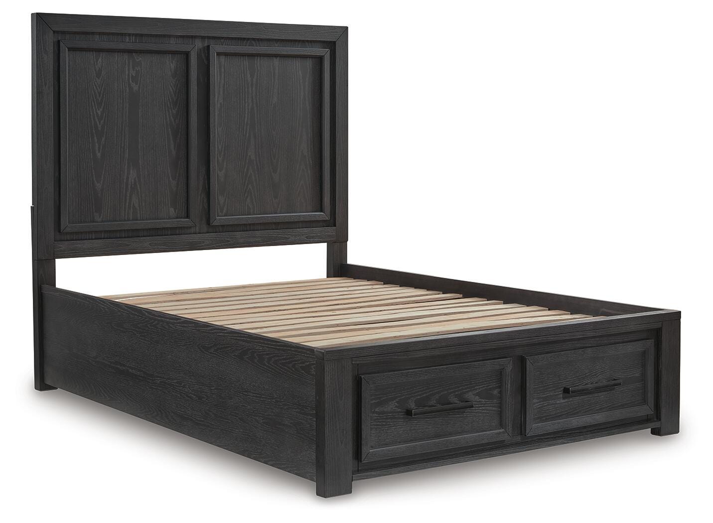 Foyland Queen Panel Storage Bed, Dresser and Mirror - image 6