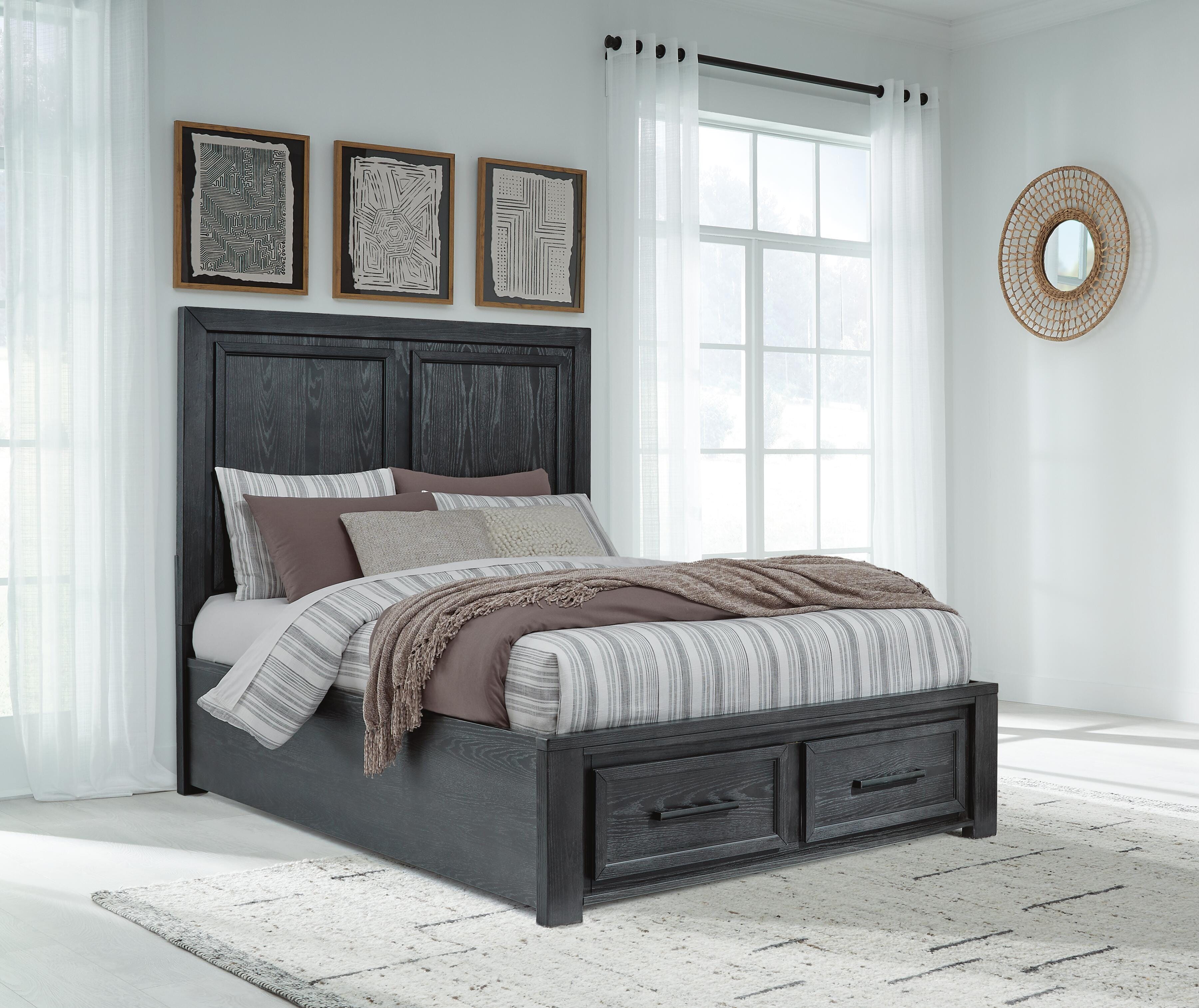 Foyland Queen Panel Storage Bed, Dresser and Mirror - image 10