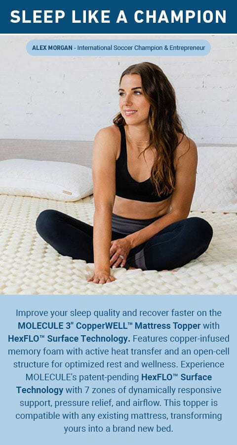 A Plus Content - https://cdn.ashley.com/assets/CopperWell3inTopperAPLUSMobileSlice2.jpg