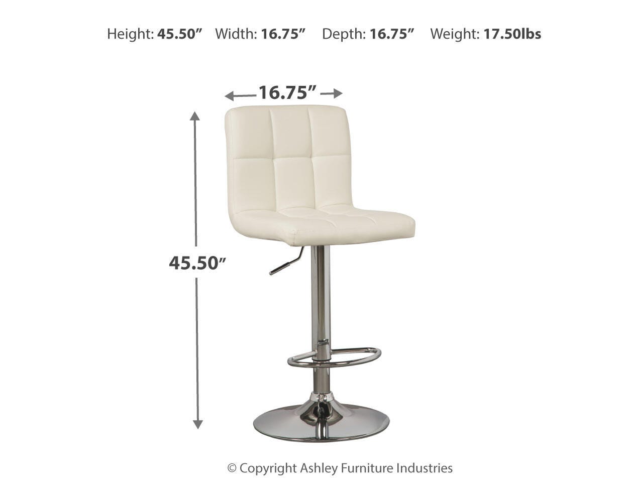 Bellatier Adjustable Height Bar Stool - image 7
