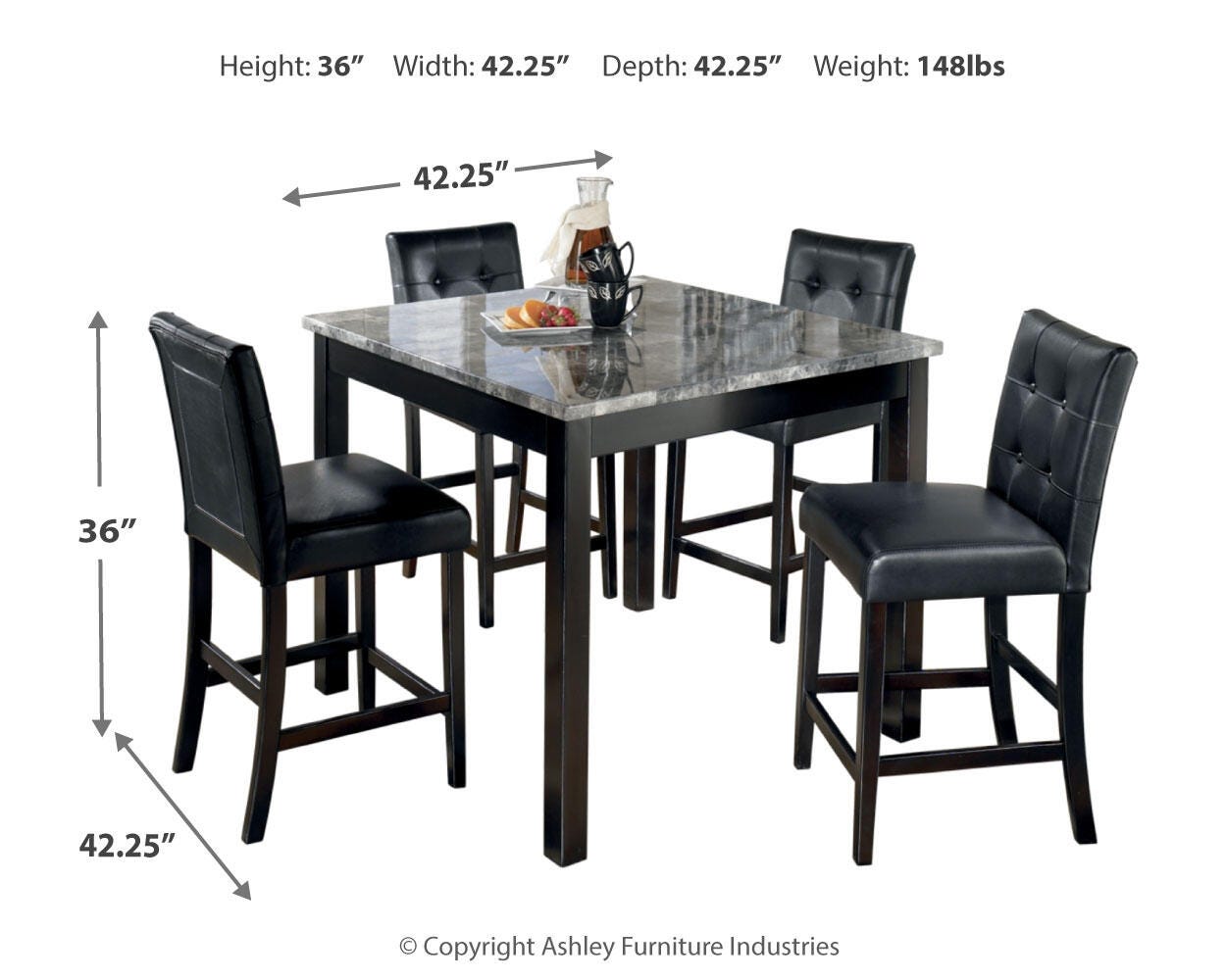 Maysville Counter Height Dining Table and Bar Stools (Set of 5) - image 3