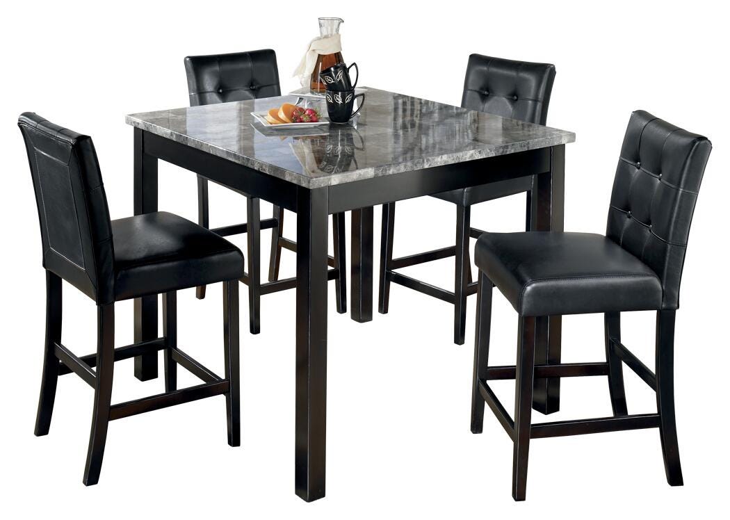 Maysville Counter Height Dining Table and Bar Stools (Set of 5), , large