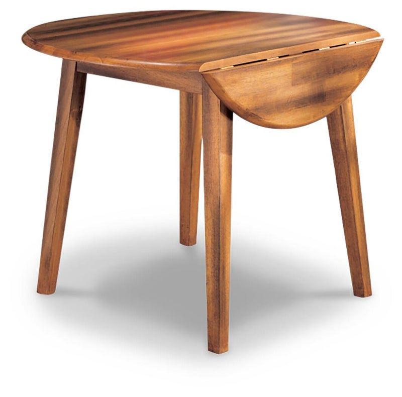 Berringer Drop Leaf 26"-34" Extendable Dining Table, Rustic Brown
