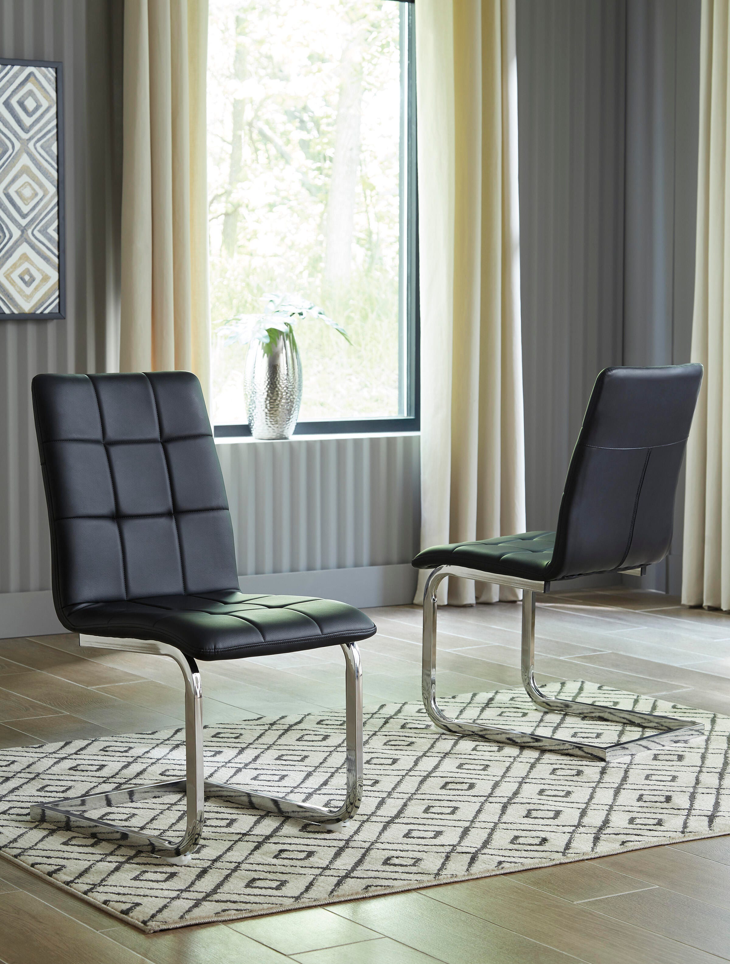 Madanere Dining Chair with Grid Tufting | Ashley