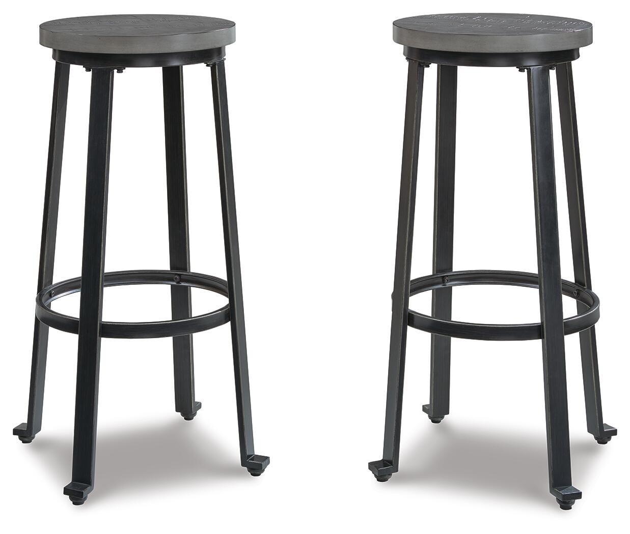 Challiman Bar Height Stool, Antique Gray, large