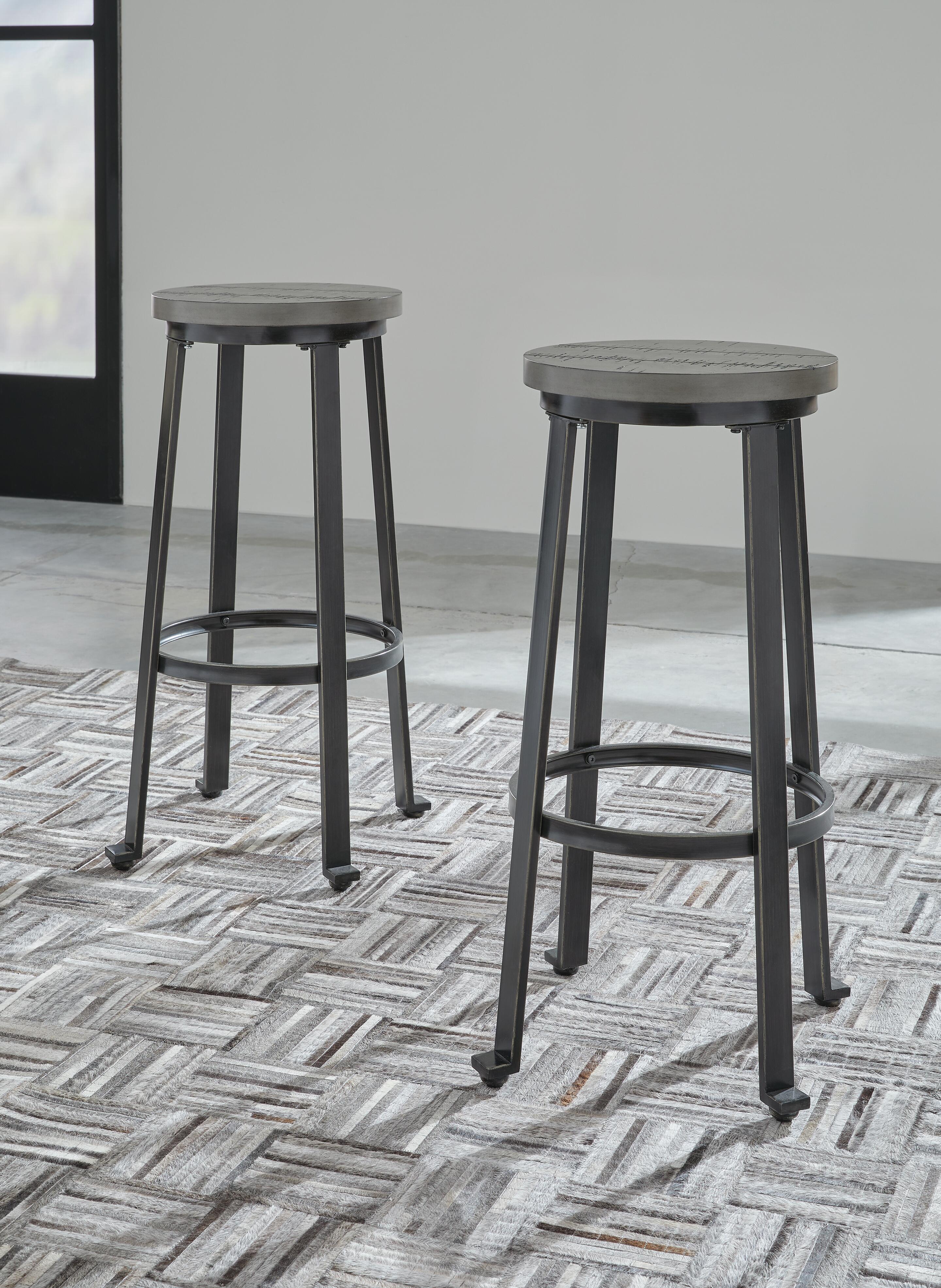 Challiman Bar Height Stool, Antique Gray, large
