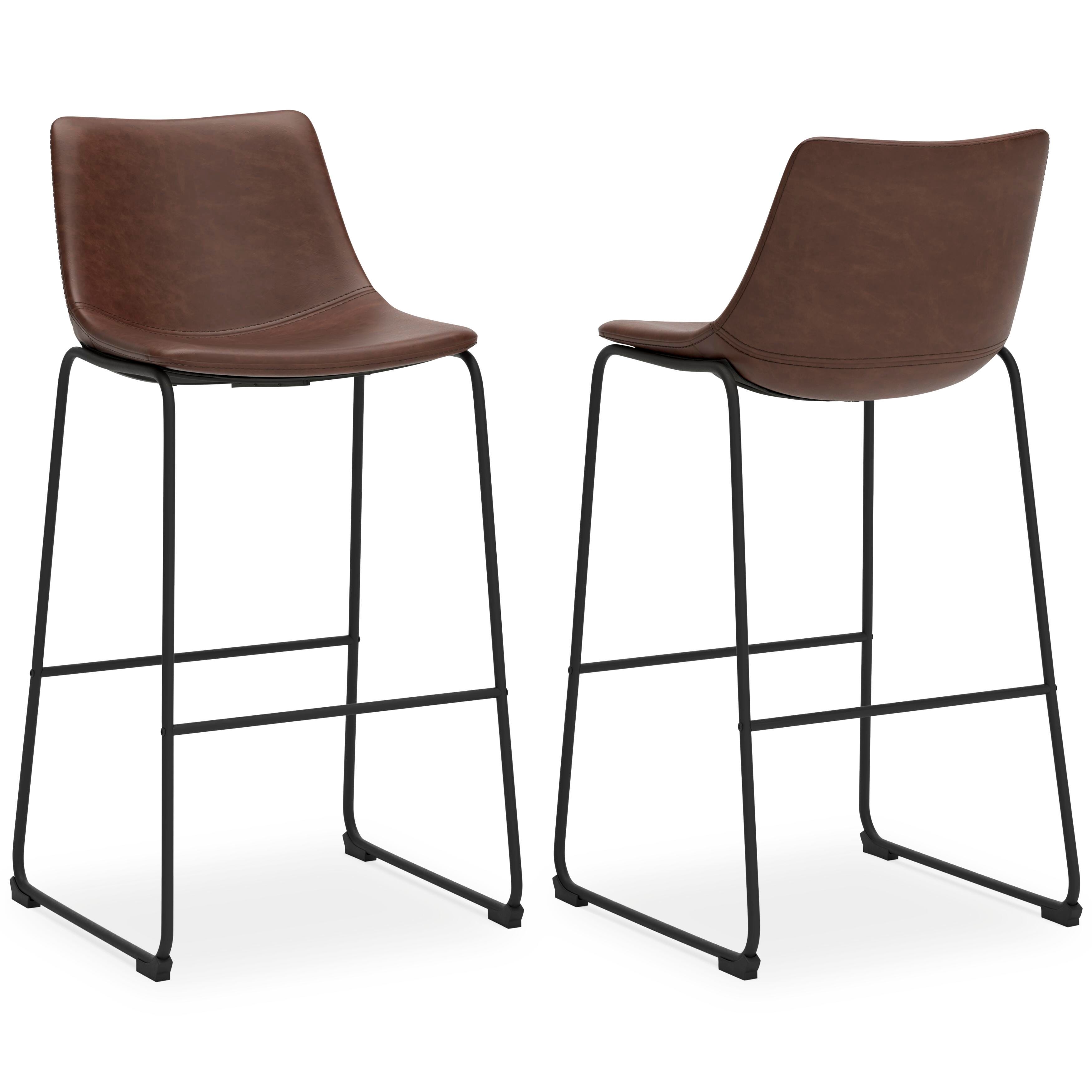 Centiar Pub Height Bar Stool, Brown, large