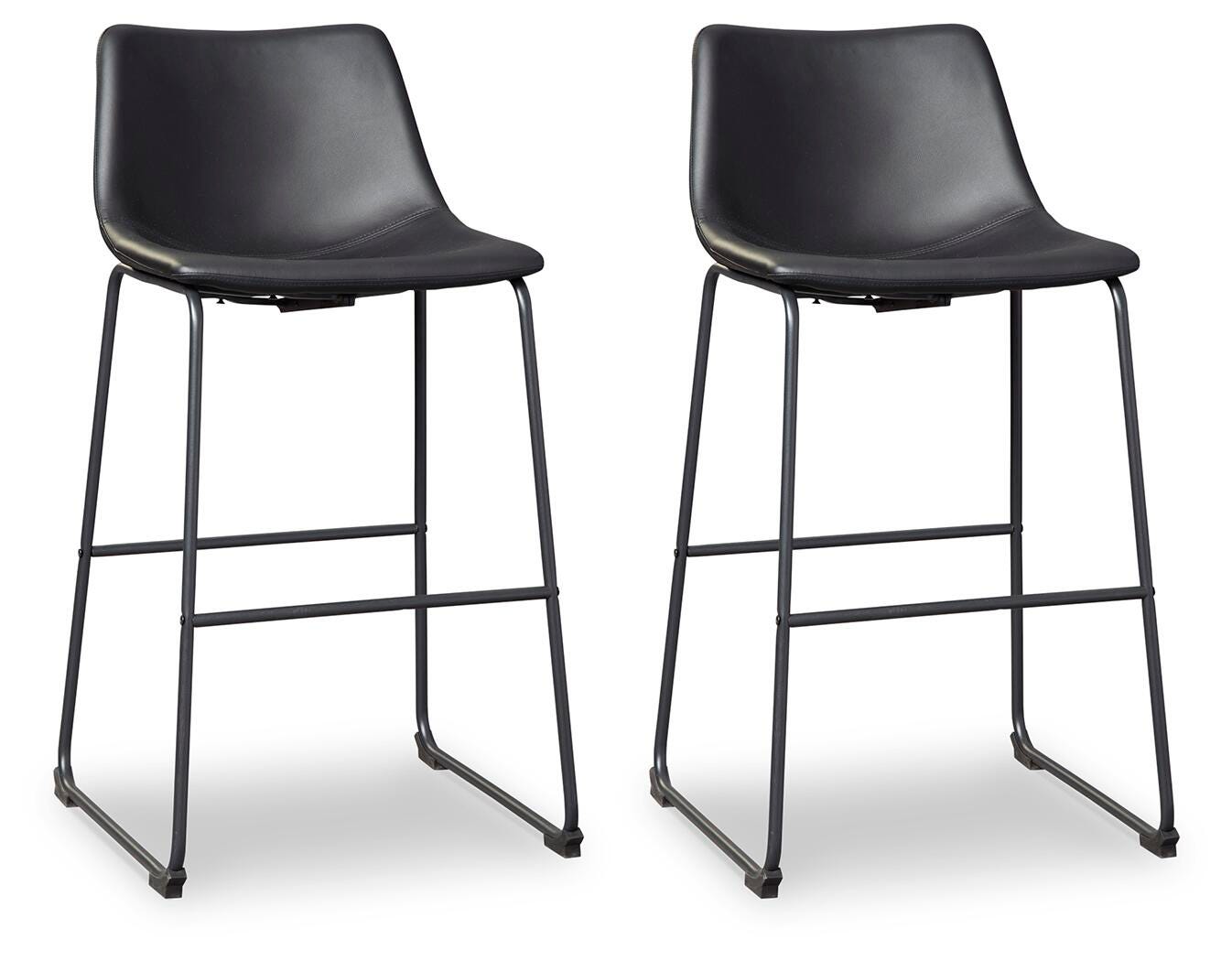 Centiar Pub Height Bar Stool, Black, large