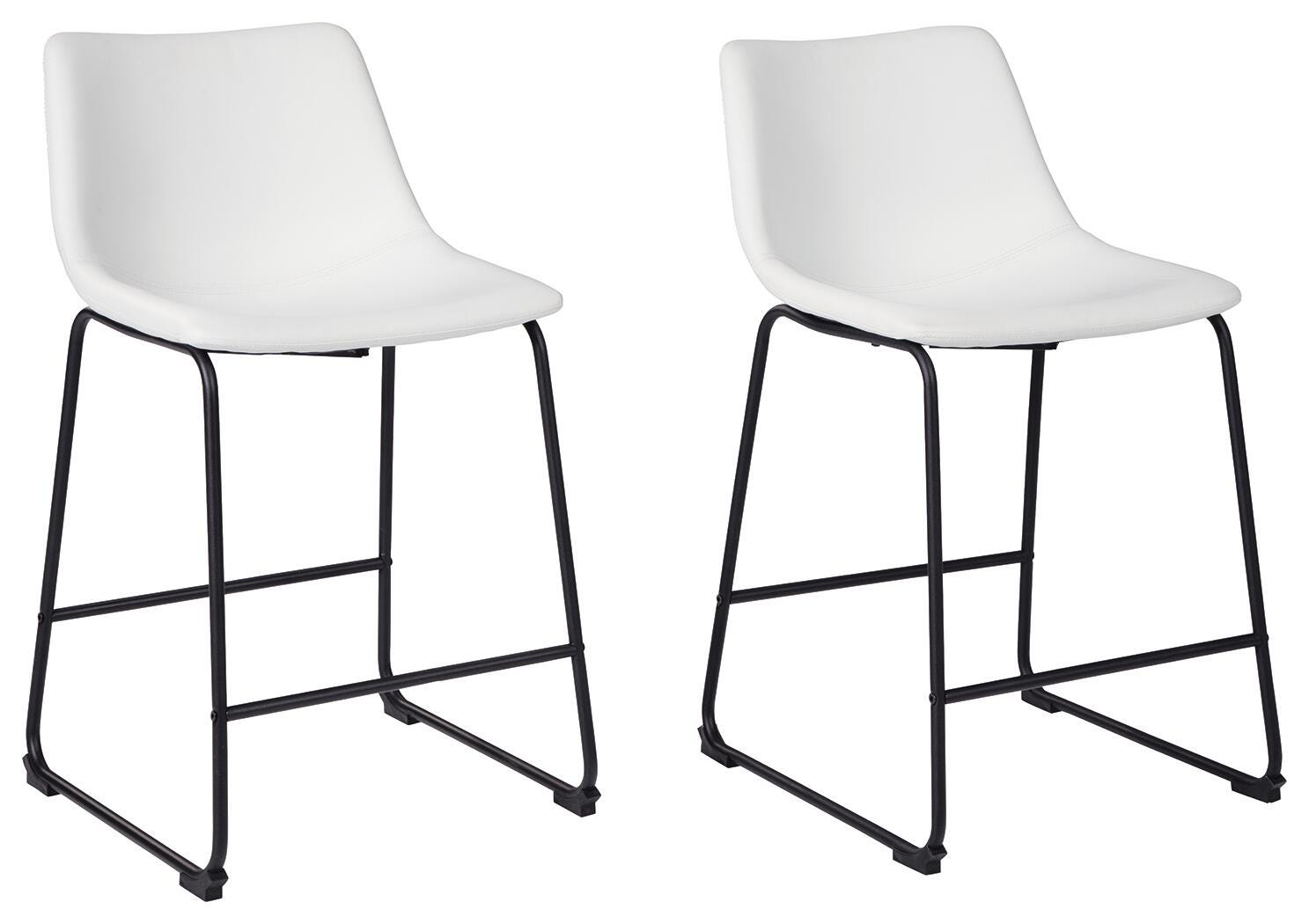 Centiar Counter Height Bar Stool, White, large