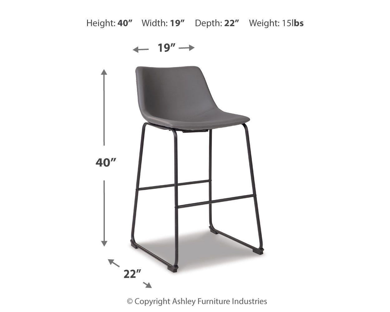 Centiar Pub Height Bar Stool (Set of 2) - image 7