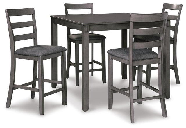 Bridson Counter Height Dining Table and 4 Bar Stools