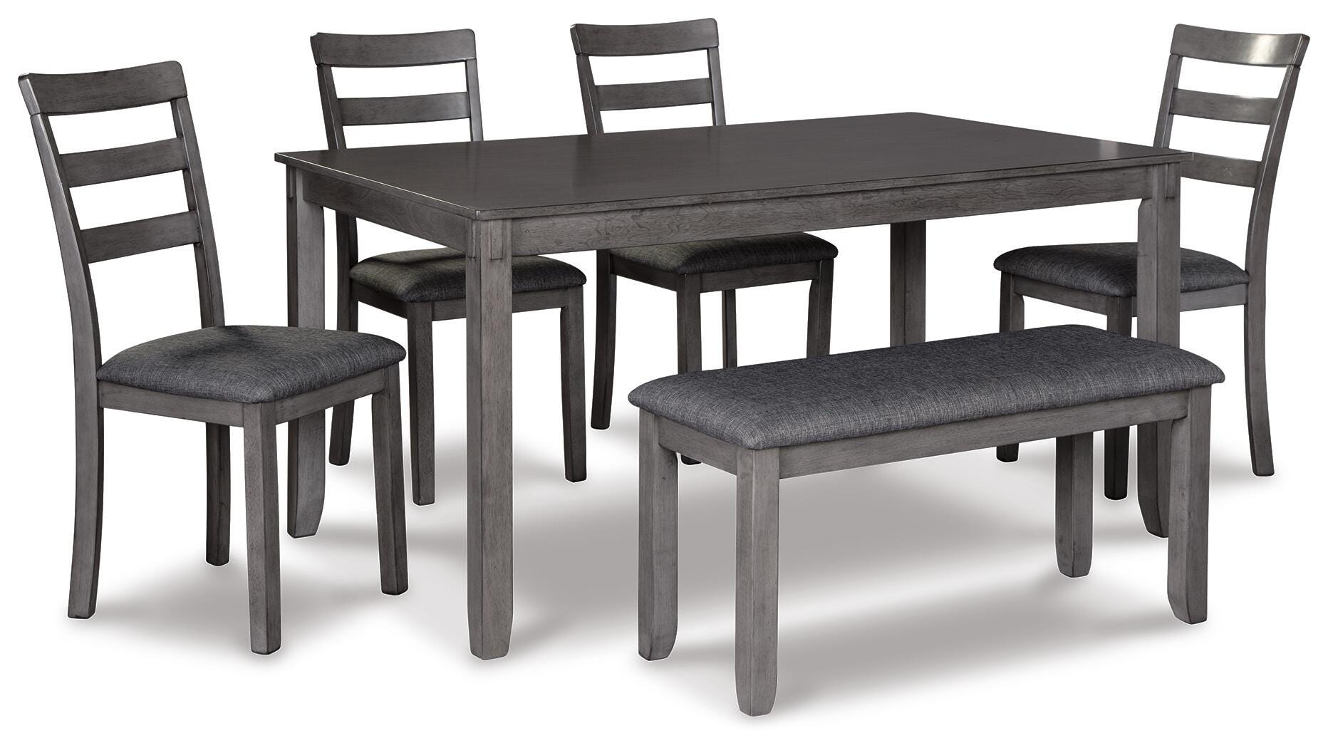 Bridson Dining Table and Chairs with Bench (Set of 6) - image 2