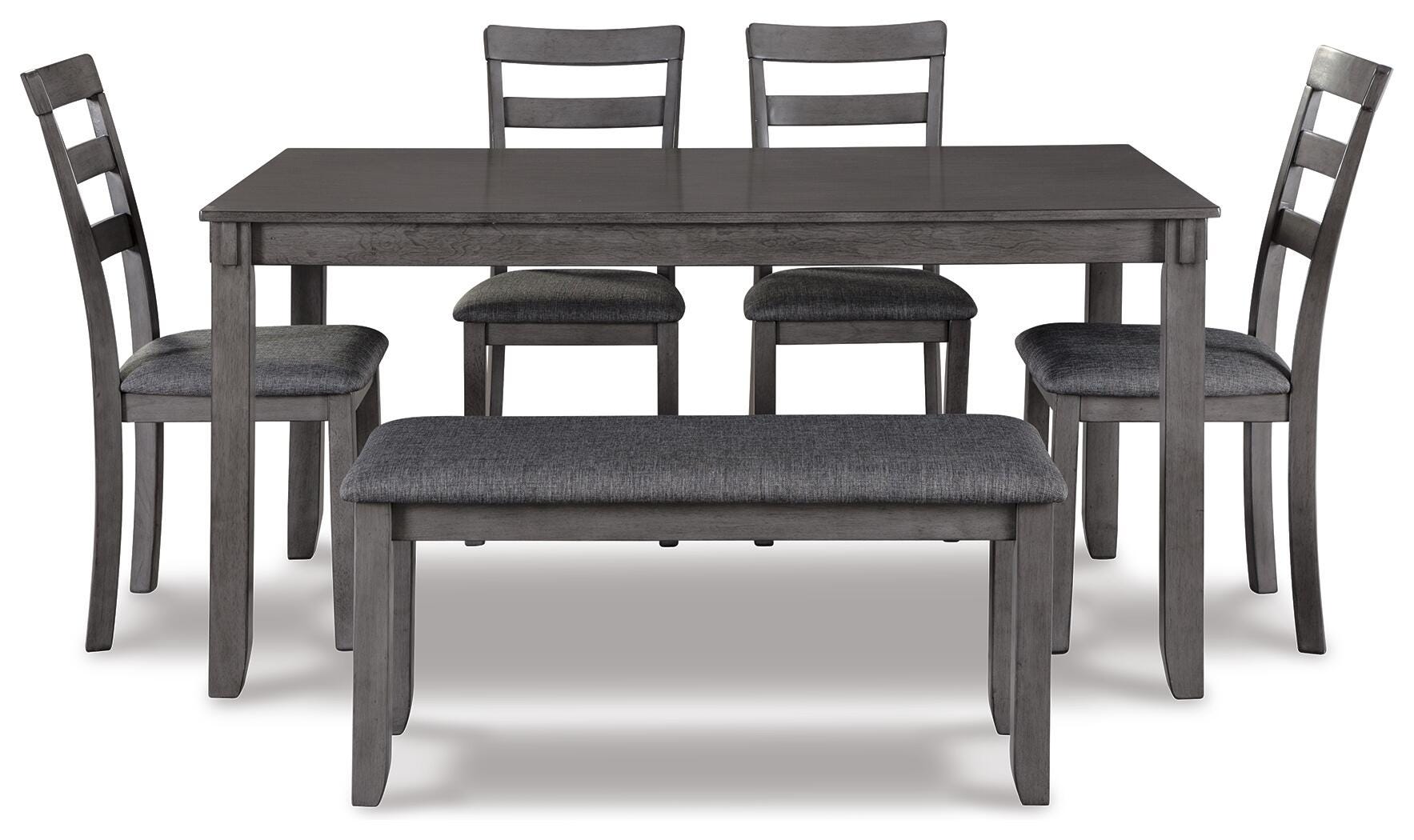 Bridson Dining Table and Chairs with Bench (Set of 6) - image 6