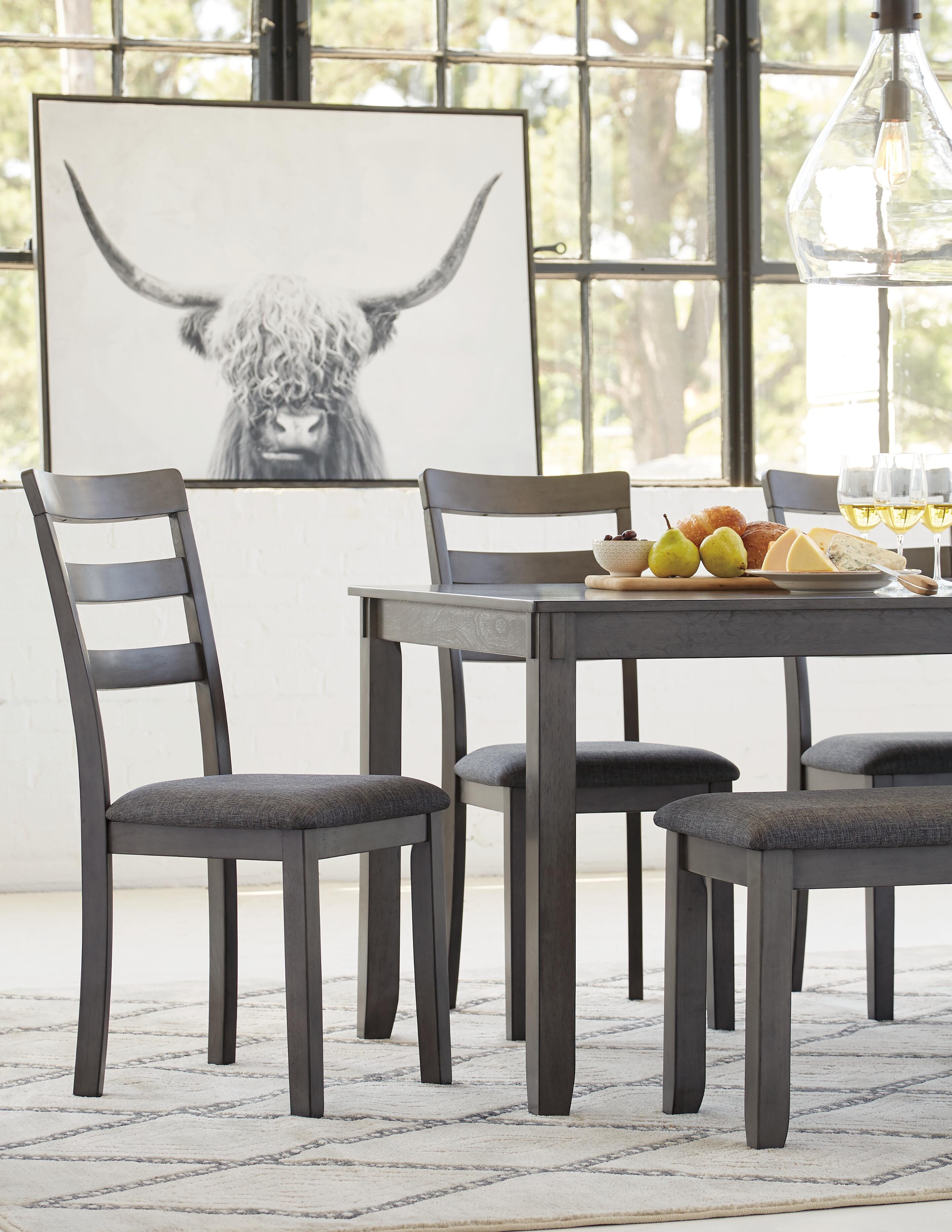 Bridson Dining Table and Chairs with Bench (Set of 6) - image 9