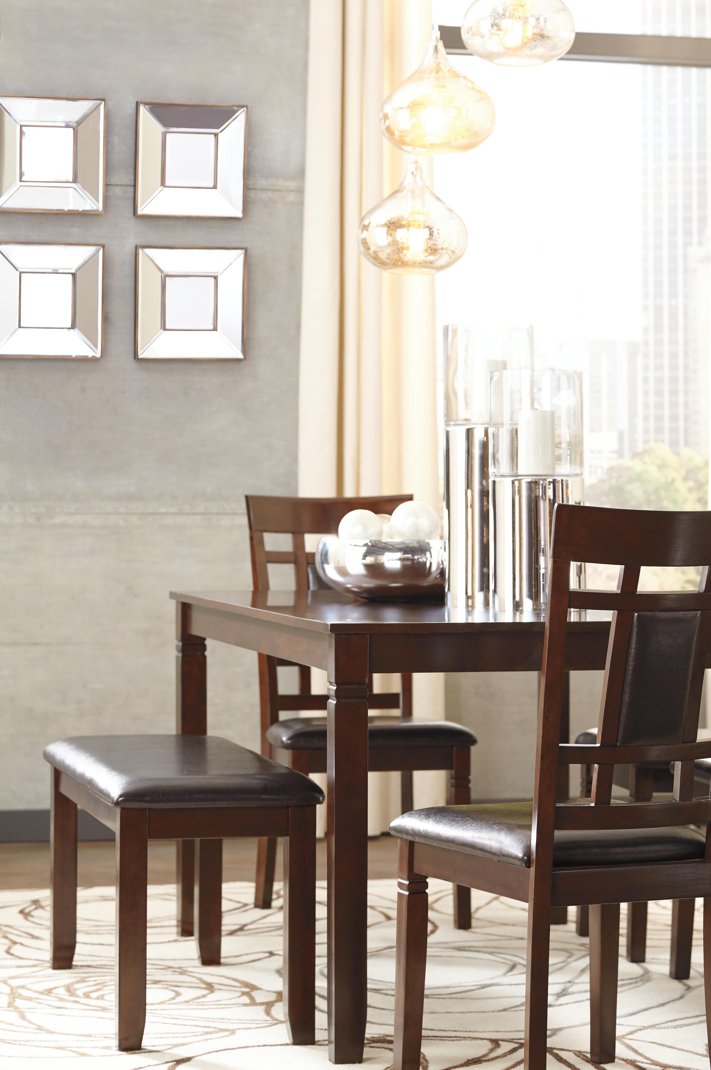 Bennox Dining Table and Chairs with Bench (Set of 6) - image 6