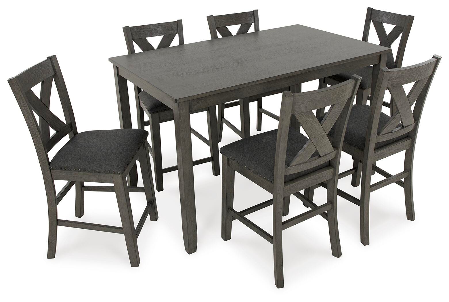 Mesa de comedor y taburetes de bar Caitbrook (juego de 7) - image 5