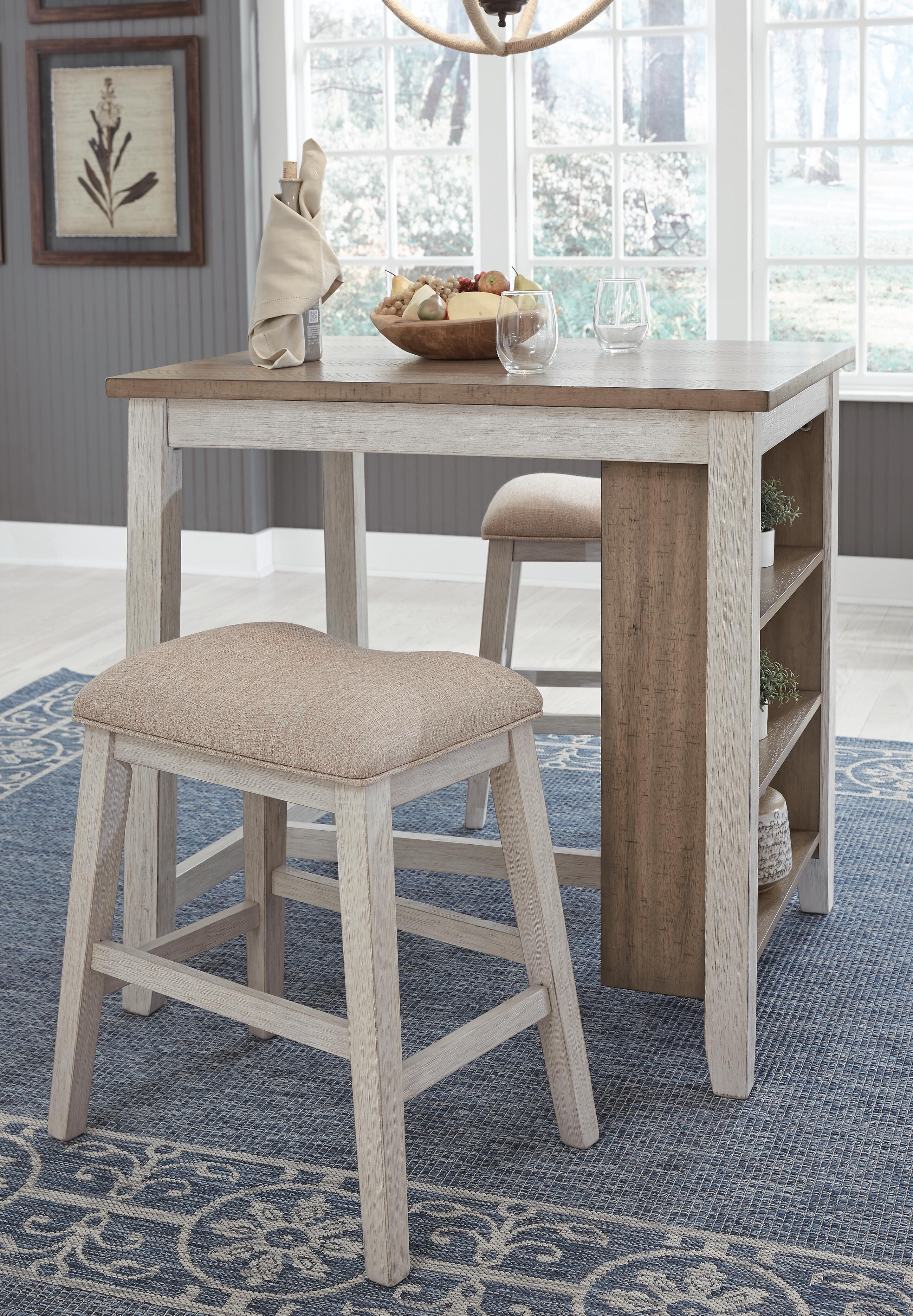 Skempton Counter Height Dining Table and 2 Bar Stools | Ashley