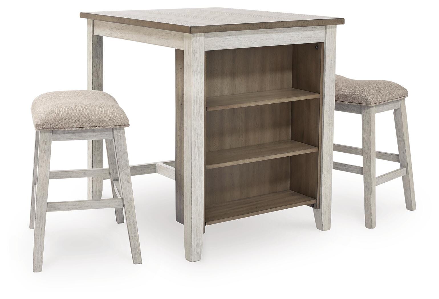 Skempton Counter Height Dining Table and Bar Stools (Set of 3), , large