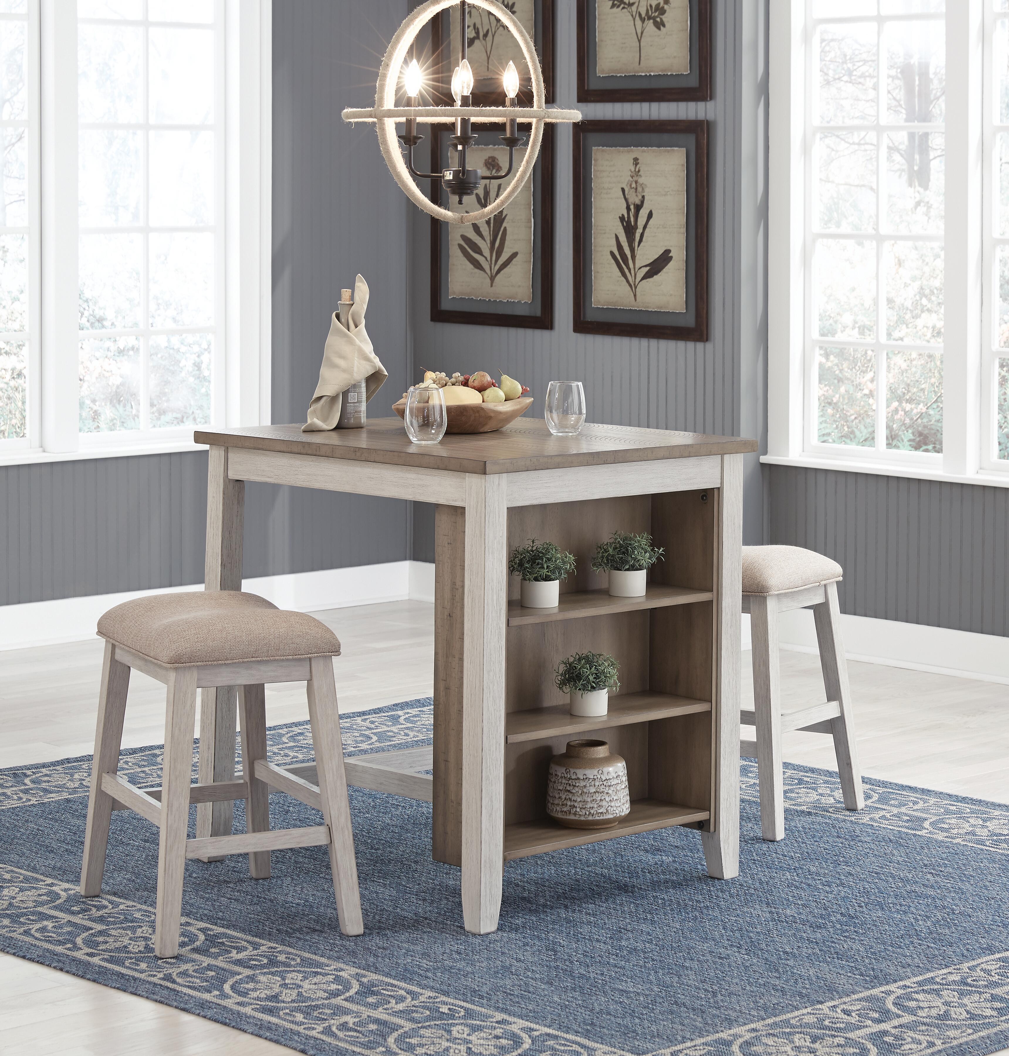 Skempton Counter Height Dining Table and Bar Stools (Set of 3), , rollover