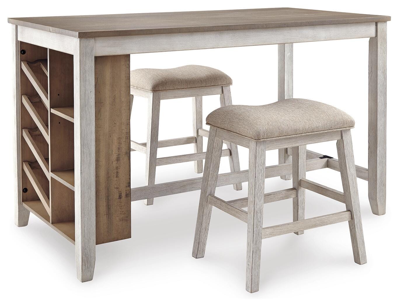 Skempton Counter Height Dining Table and 2 Barstools, , large