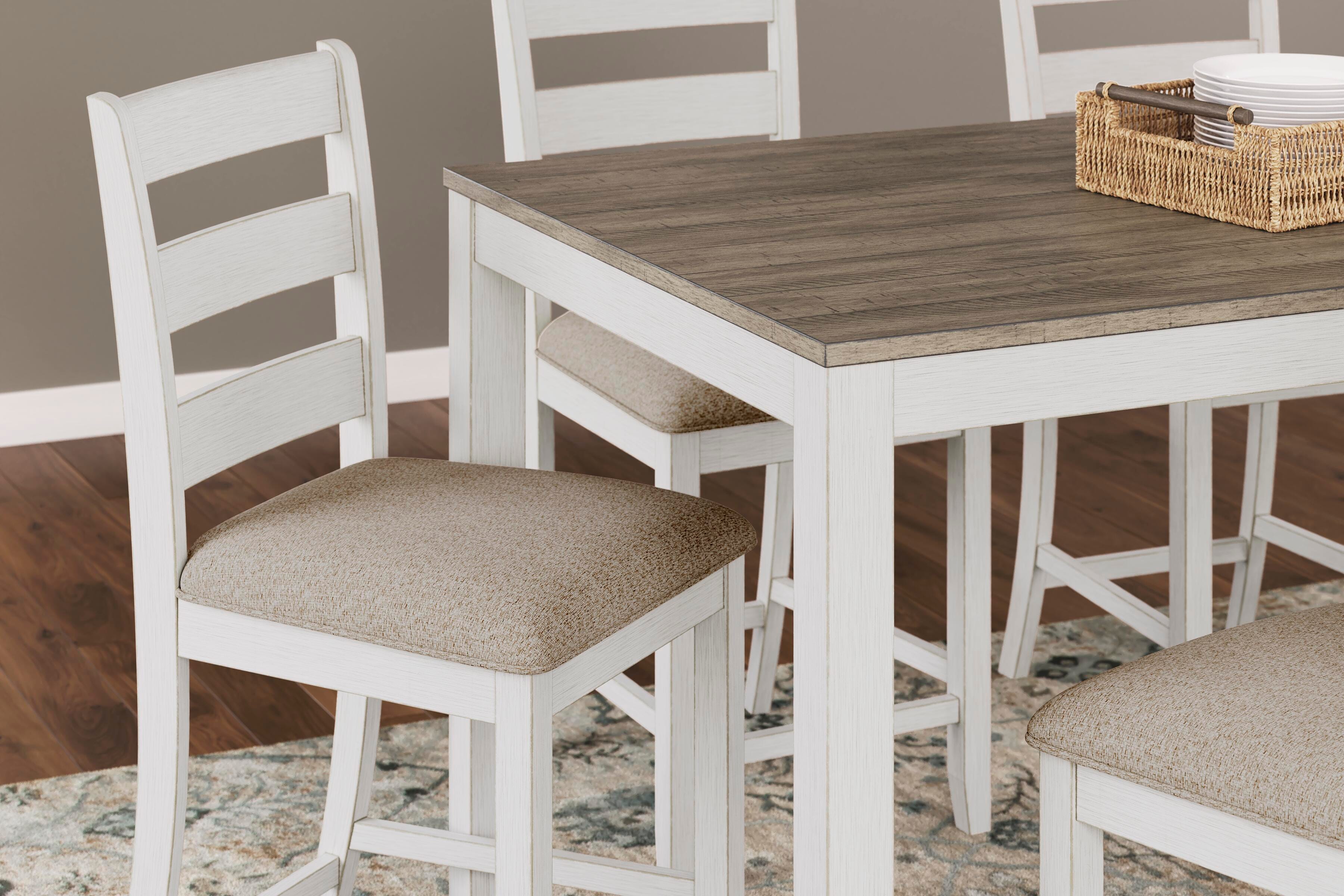 Skempton Counter Height Dining Table and 6 Bar Stools | Ashley