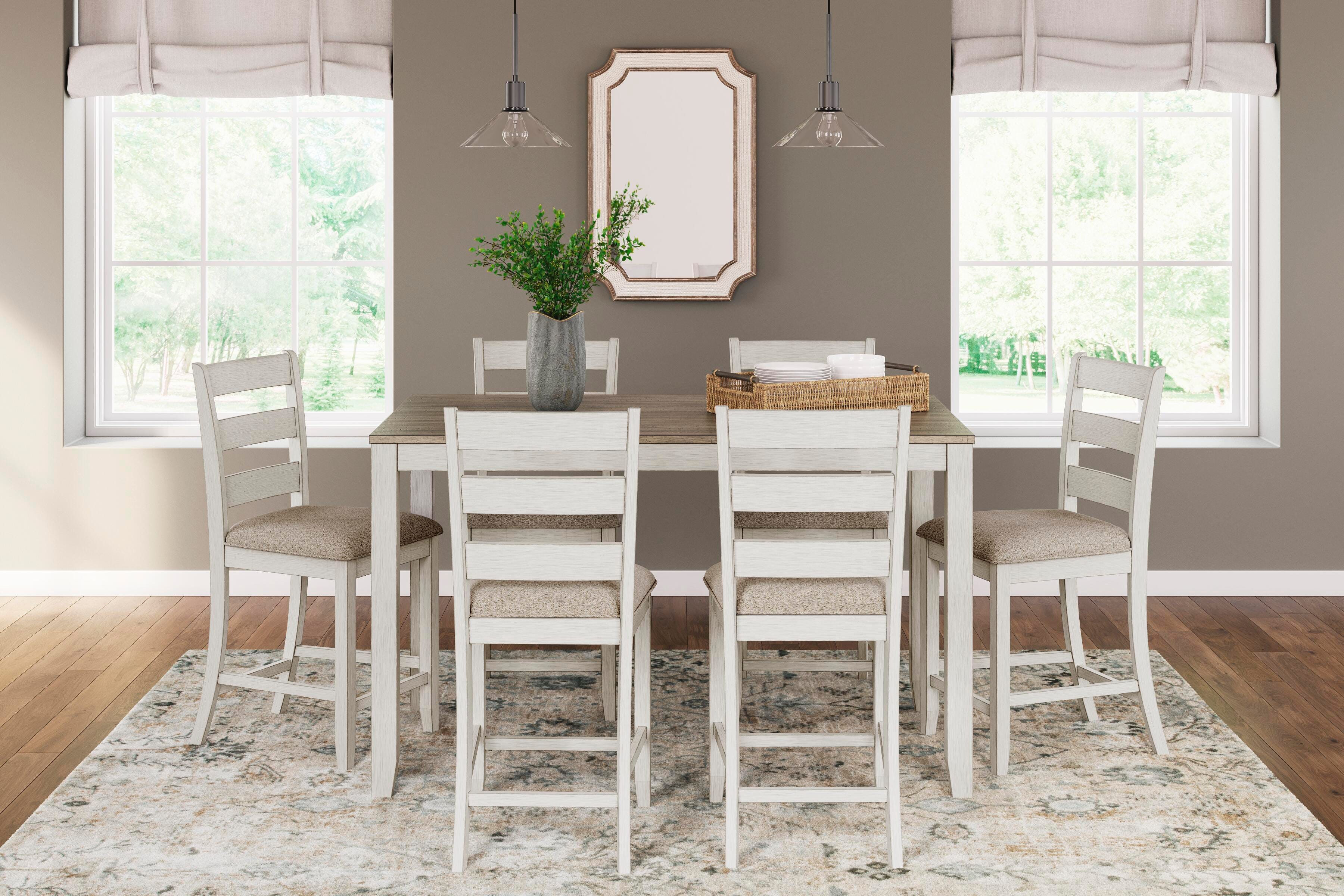 Skempton Counter Height Dining Table and Bar Stools (Set of 7) - image 1