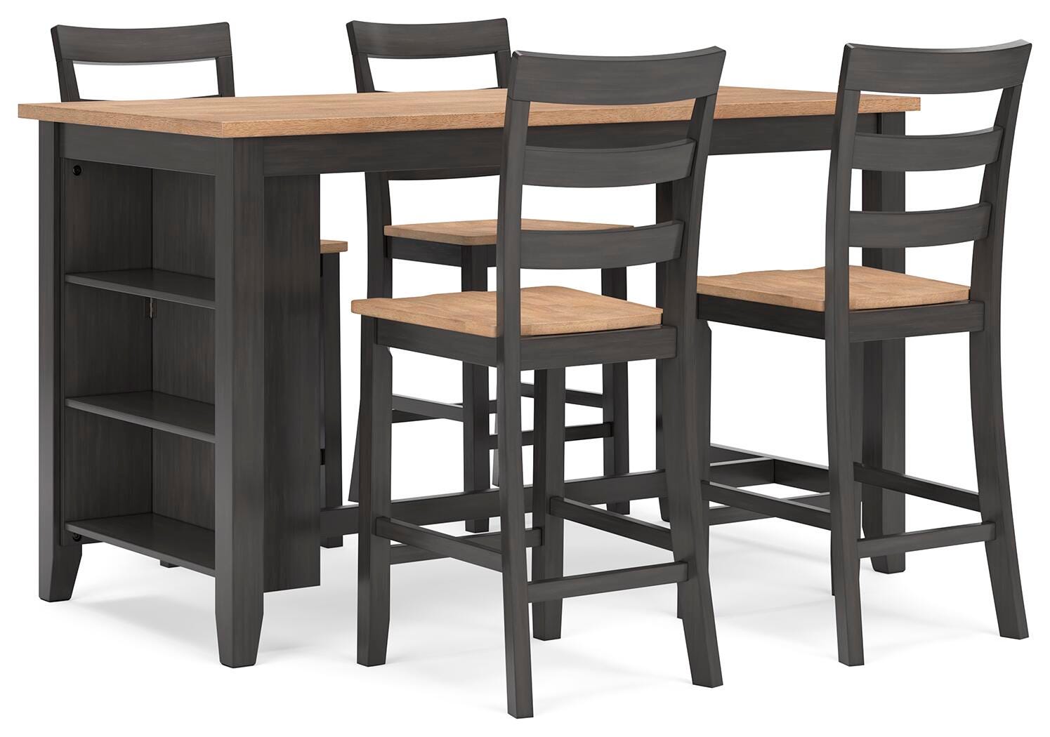 Gesthaven Counter Height Dining Table and 4 Barstools - image 2