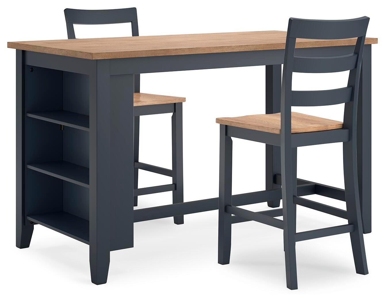 Gesthaven Counter Height Dining Table and 2 Barstools - image 1