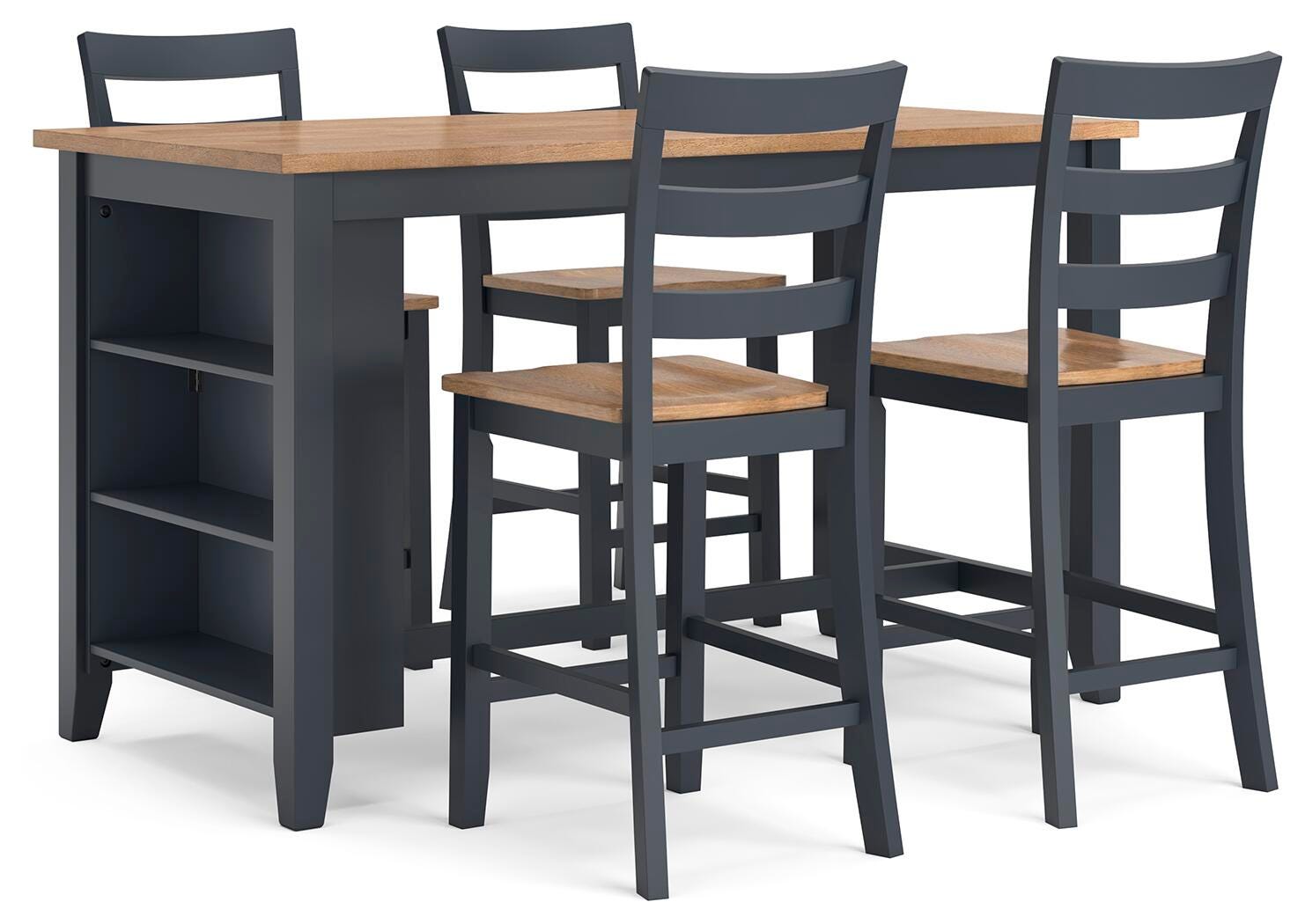 Gesthaven Counter Height Dining Table and 4 Barstools - image 2