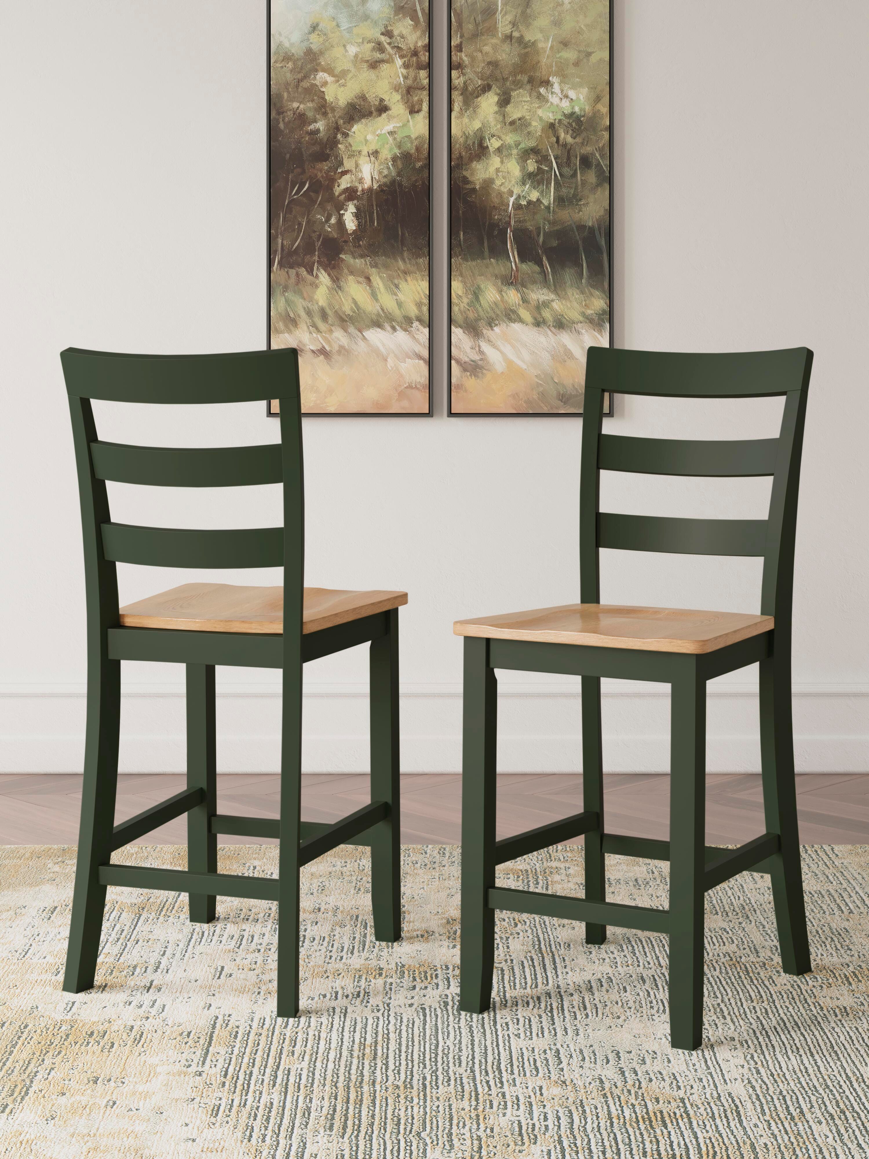 Mesa de comedor a la altura de la encimera Gesthaven y 2 taburetes de bar - image 17