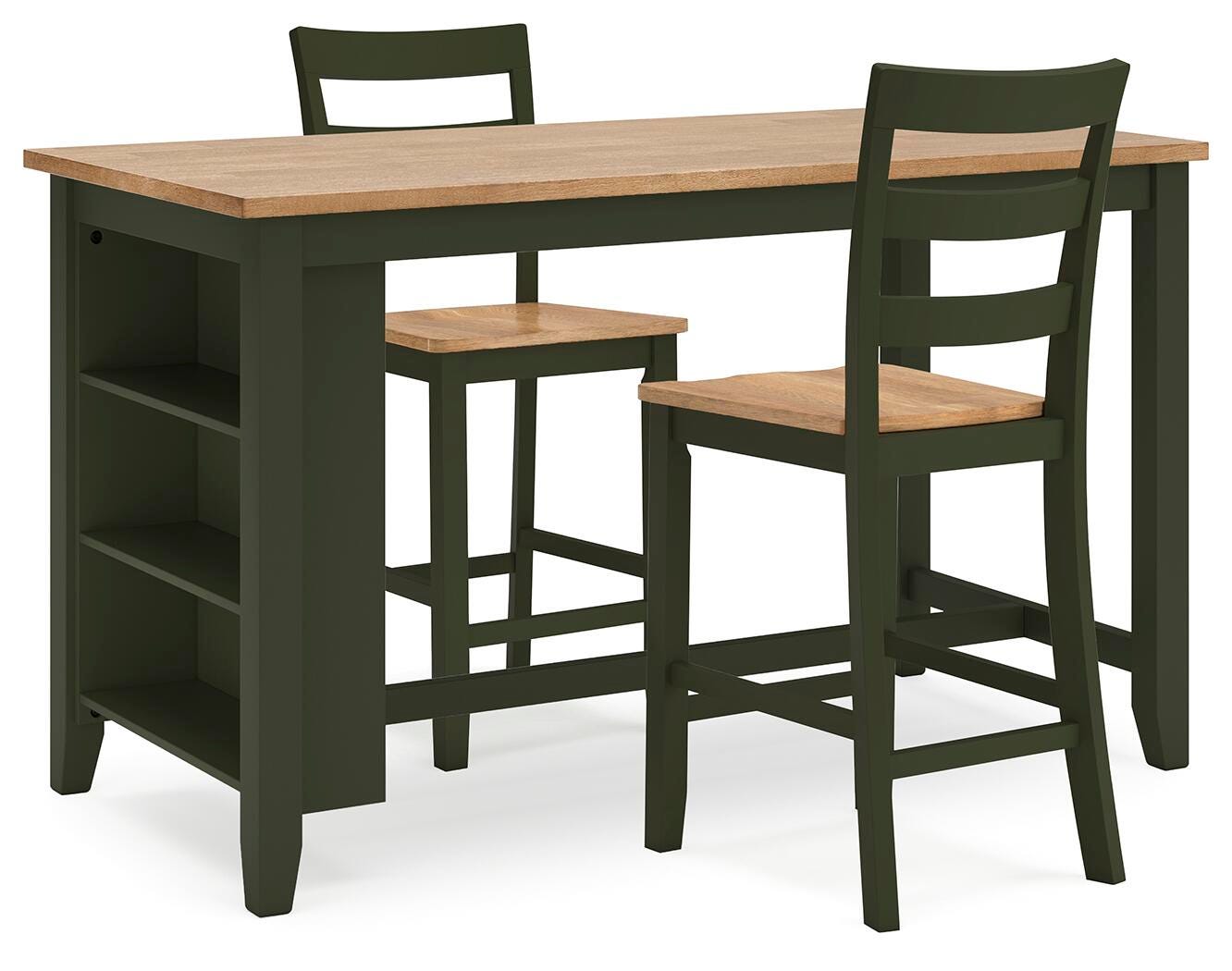 Gesthaven Counter Height Dining Table and 2 Barstools - image 1