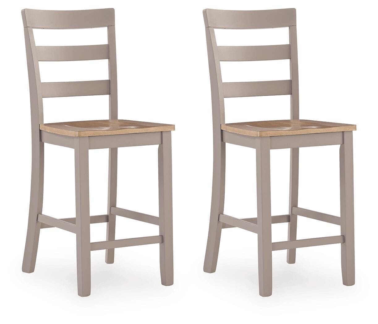 Gesthaven Counter Height Barstool, Natural/Gray, large