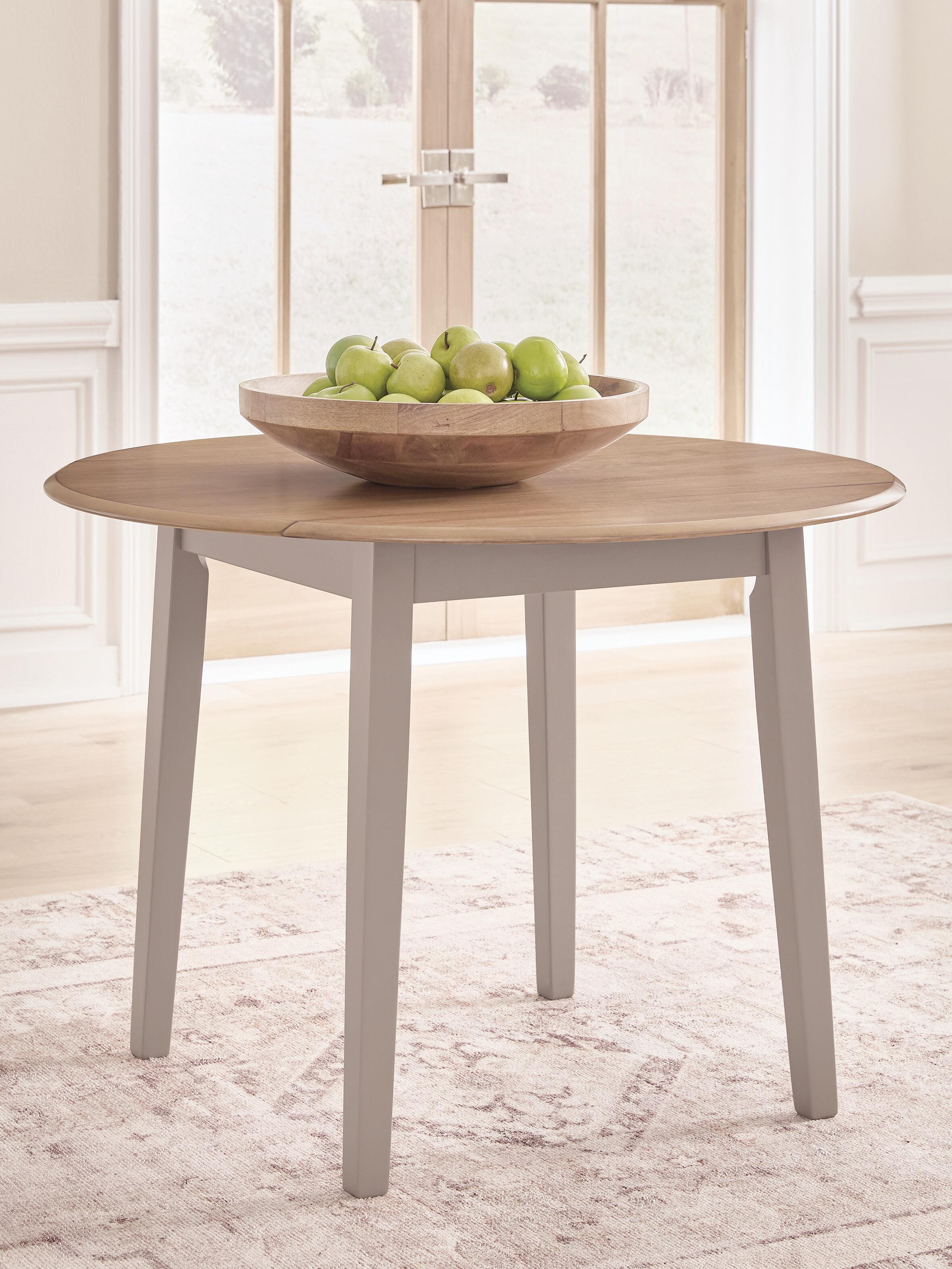 Gesthaven Dining Drop Leaf Table, Natural/Gray, rollover