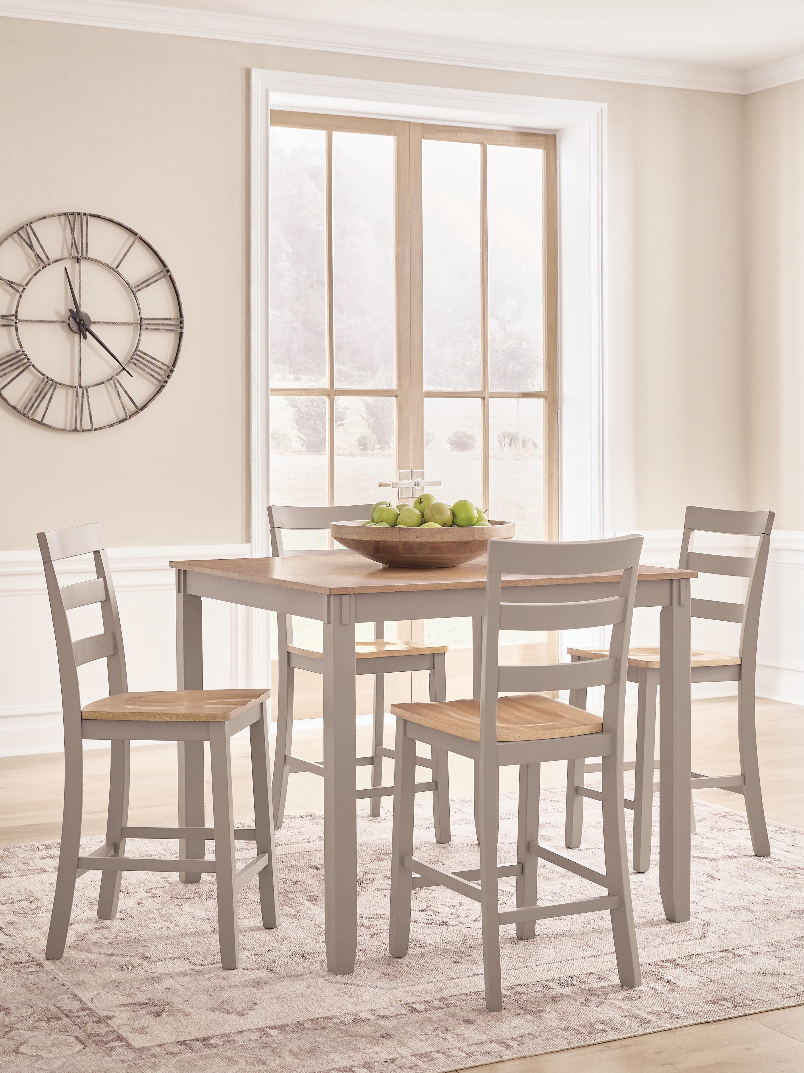 Gesthaven Counter Height Dining Table, Natural/Gray, rollover