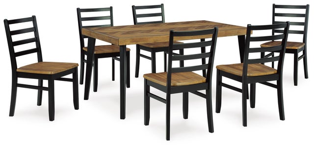 Blondon Dining Table and 6 Chairs